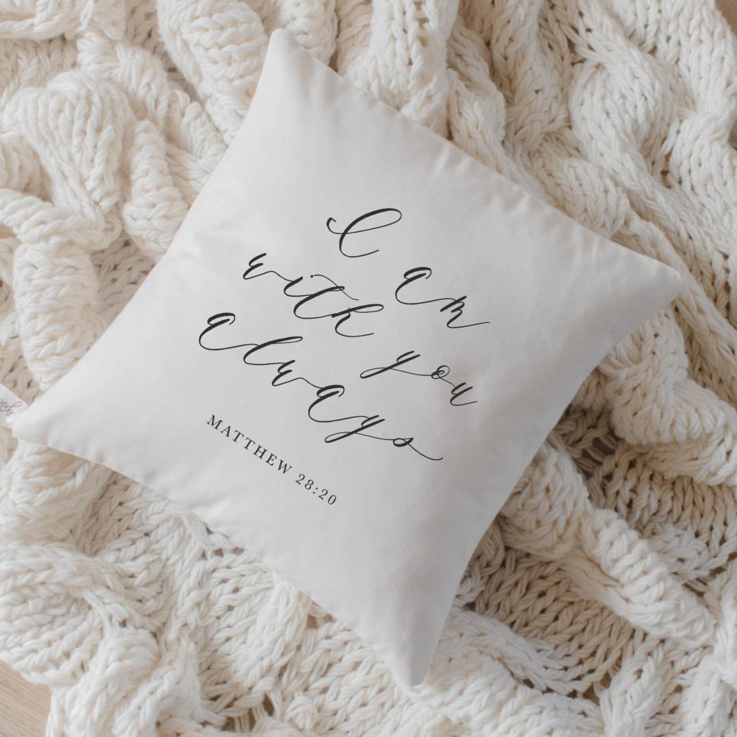 Throw Pillows - I Am With You Always