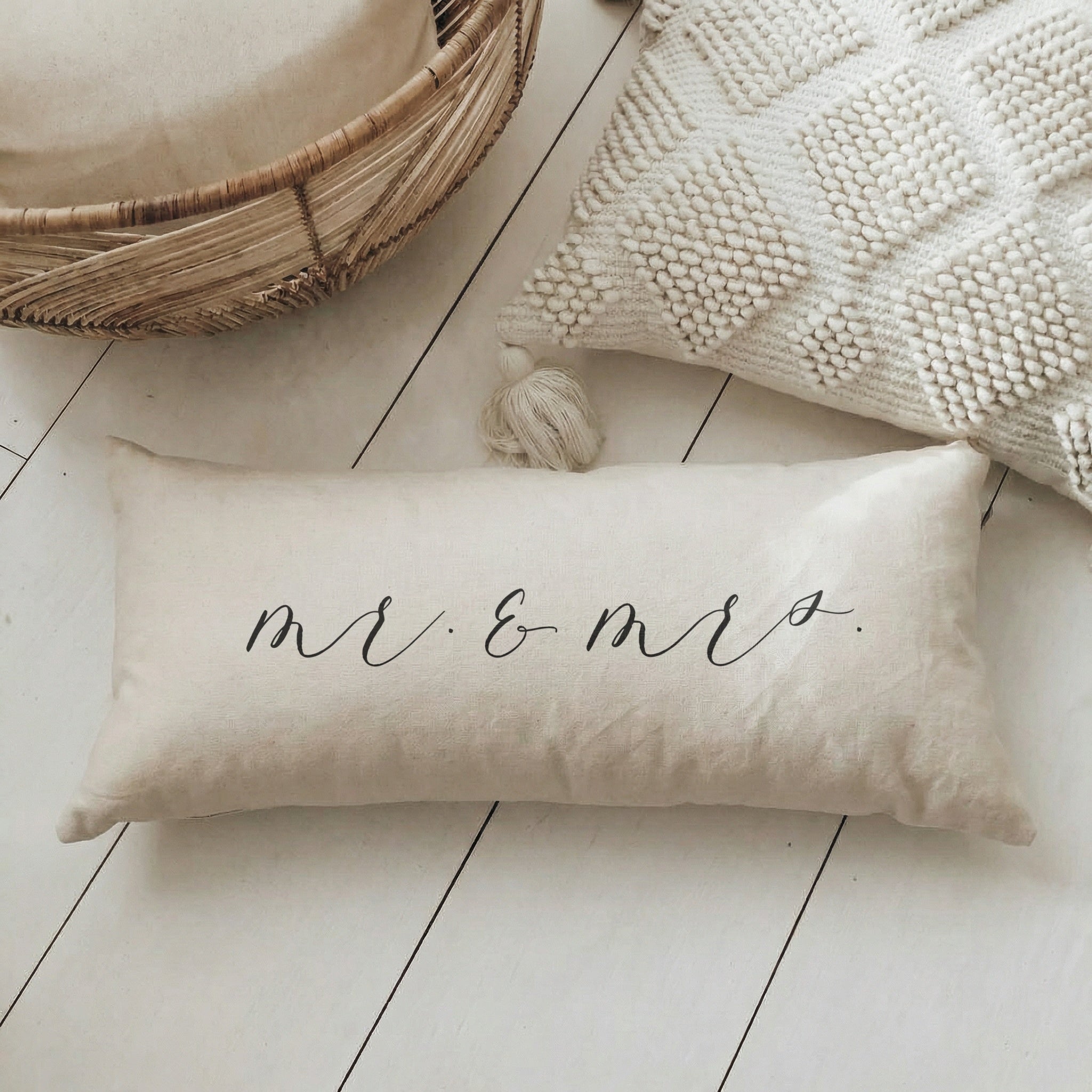 Lumbar Pillows - Mr. & Mrs.