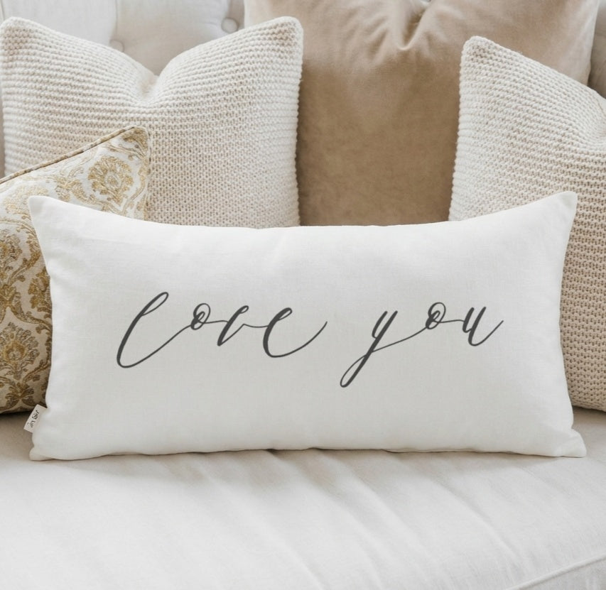 Lumbar Pillows - Love You