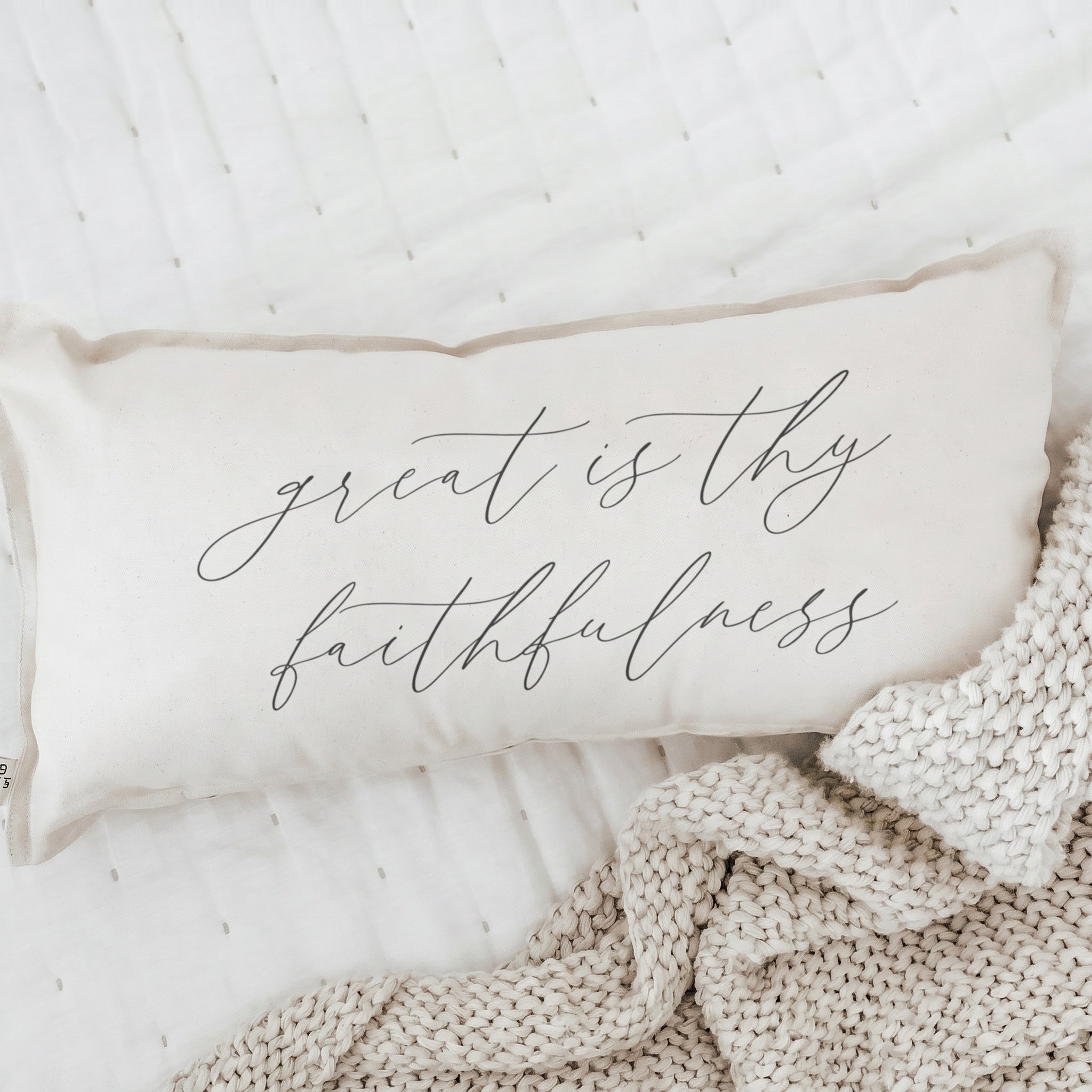 Lumbar Pillows - Great is Thy Faithfulness
