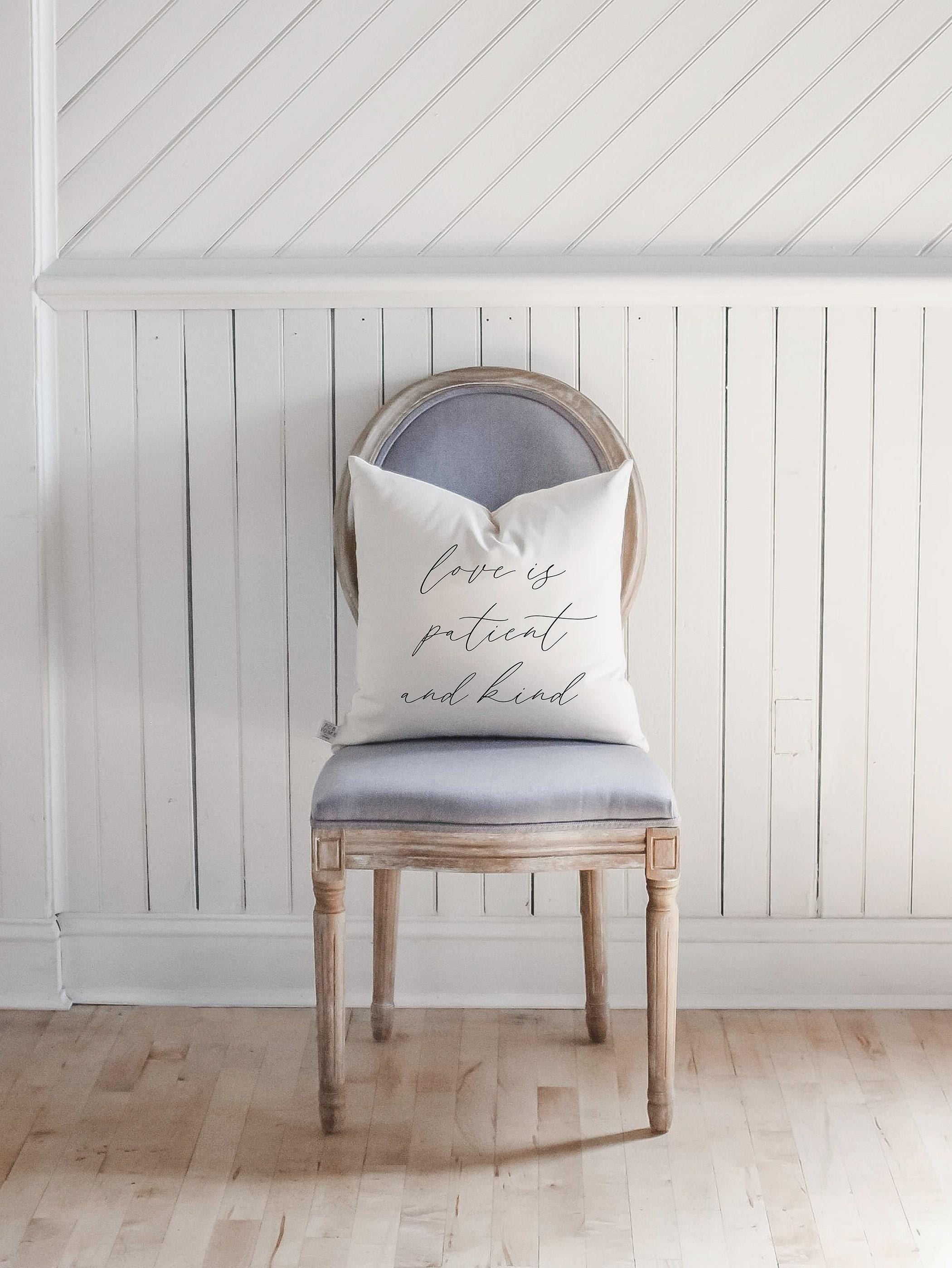 Throw Pillows - Love is Patient & Kind