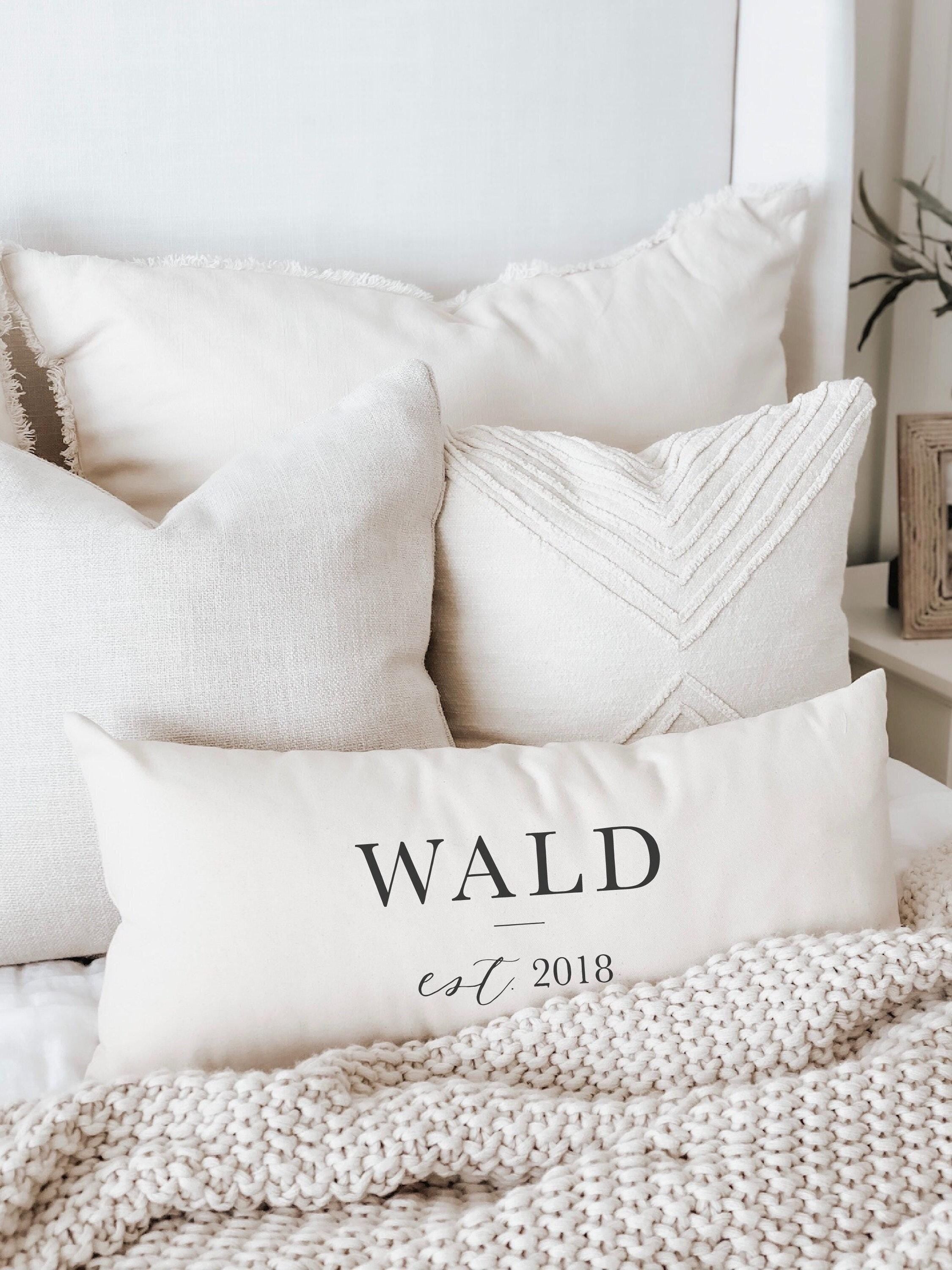 Personalized Lumbar Pillows - Personalized Last Name With