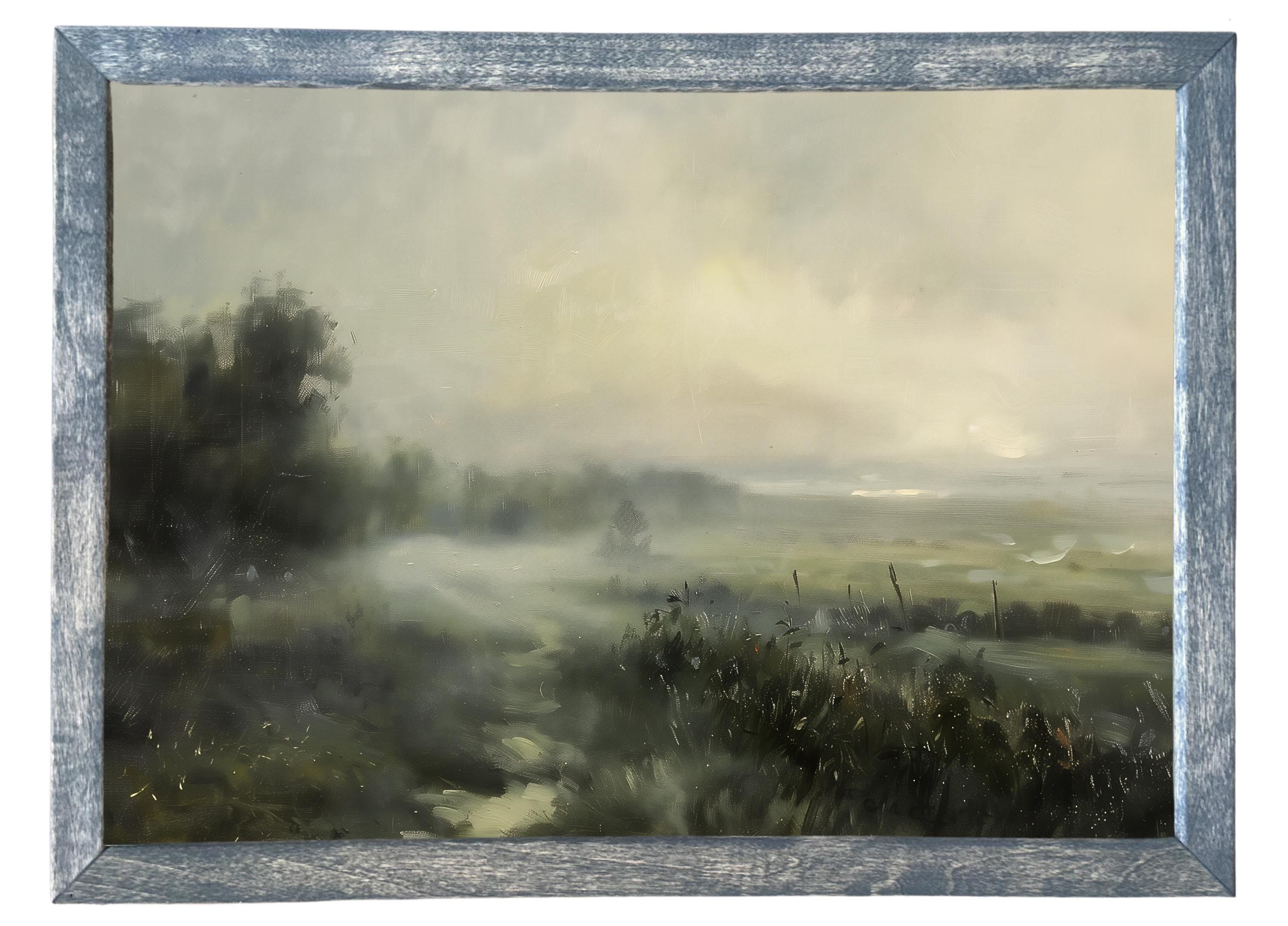 Wooden Frames - Cool Toned Haze