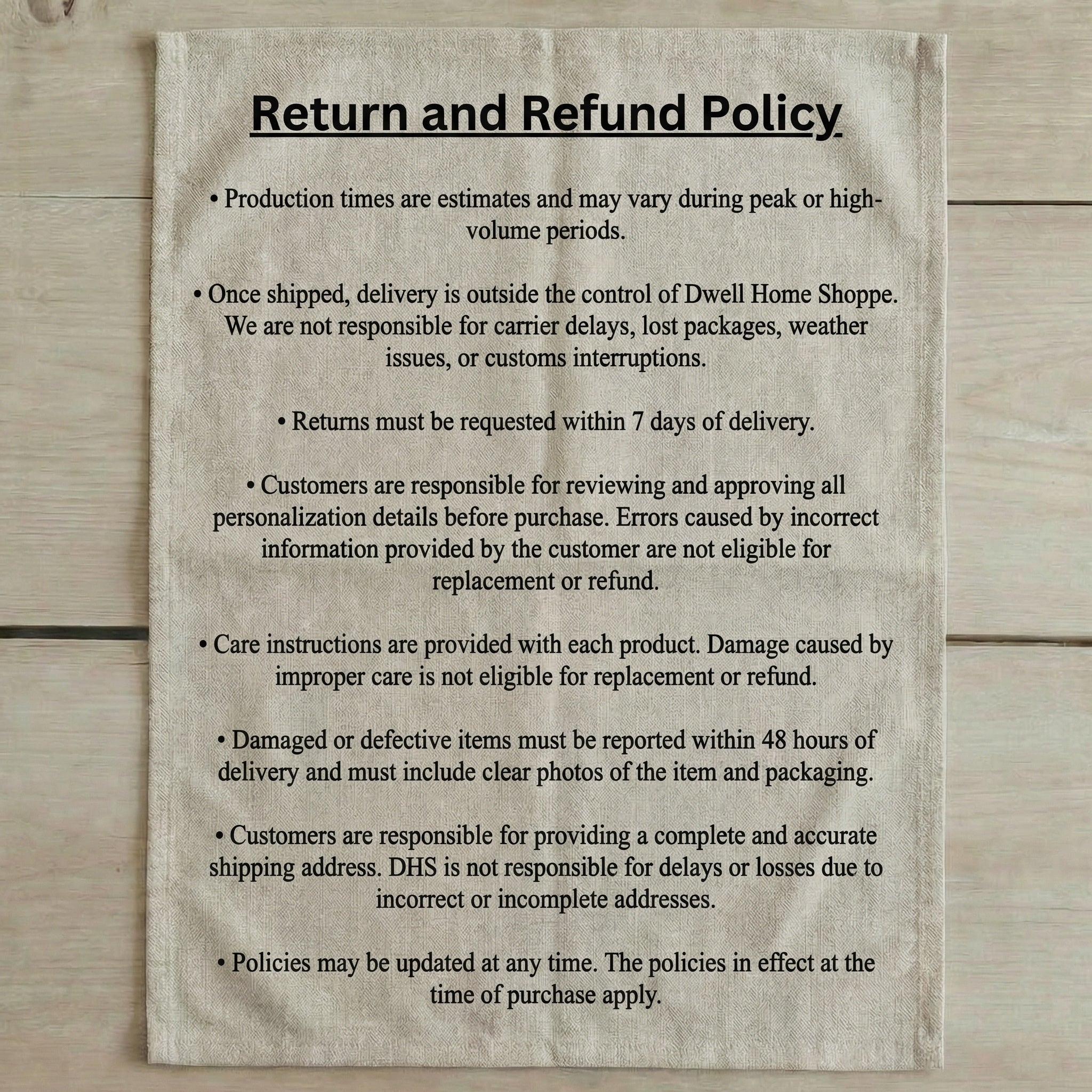 Tea Towel - Made from Scratch