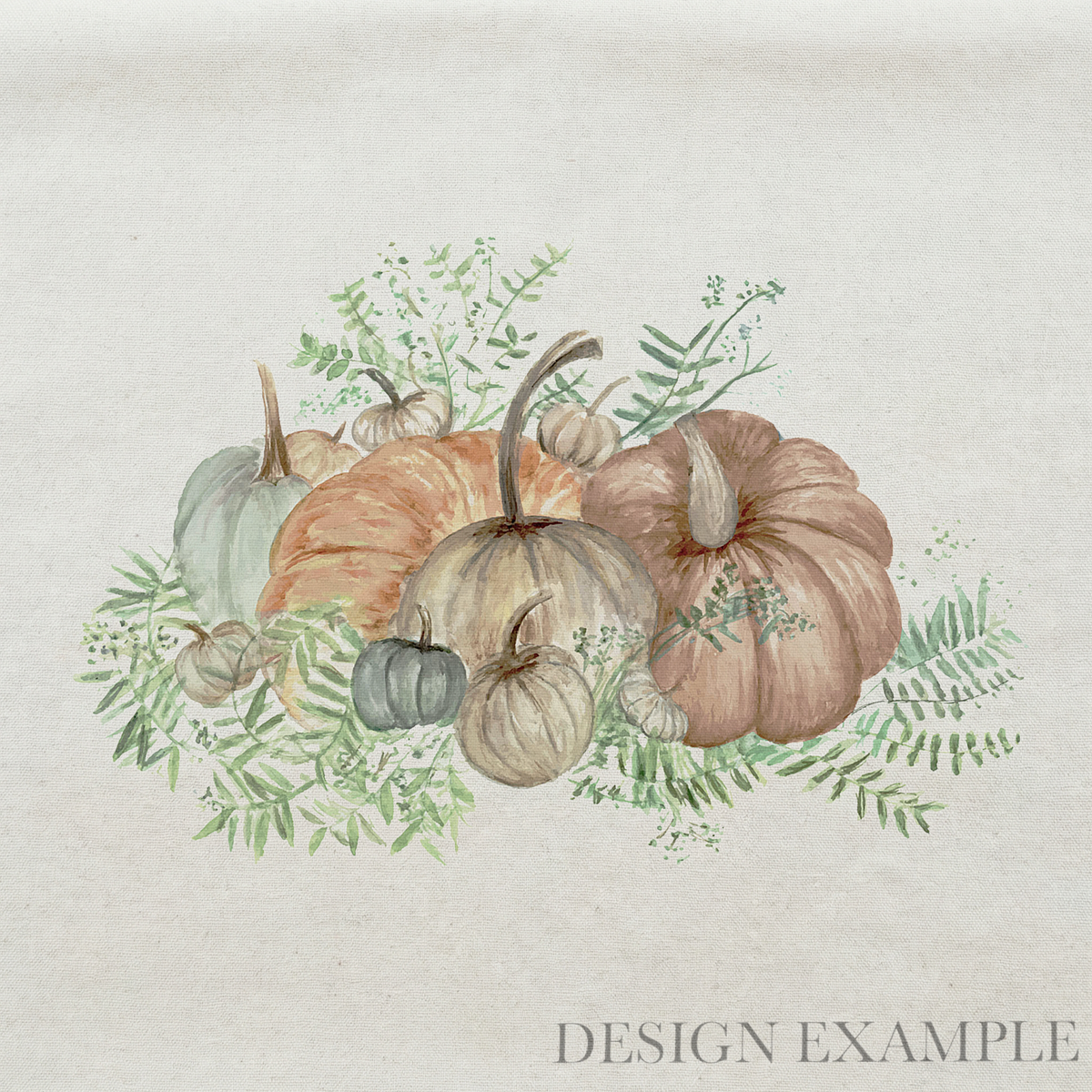 Tea Towel - Pumpkin Bunch Watercolor