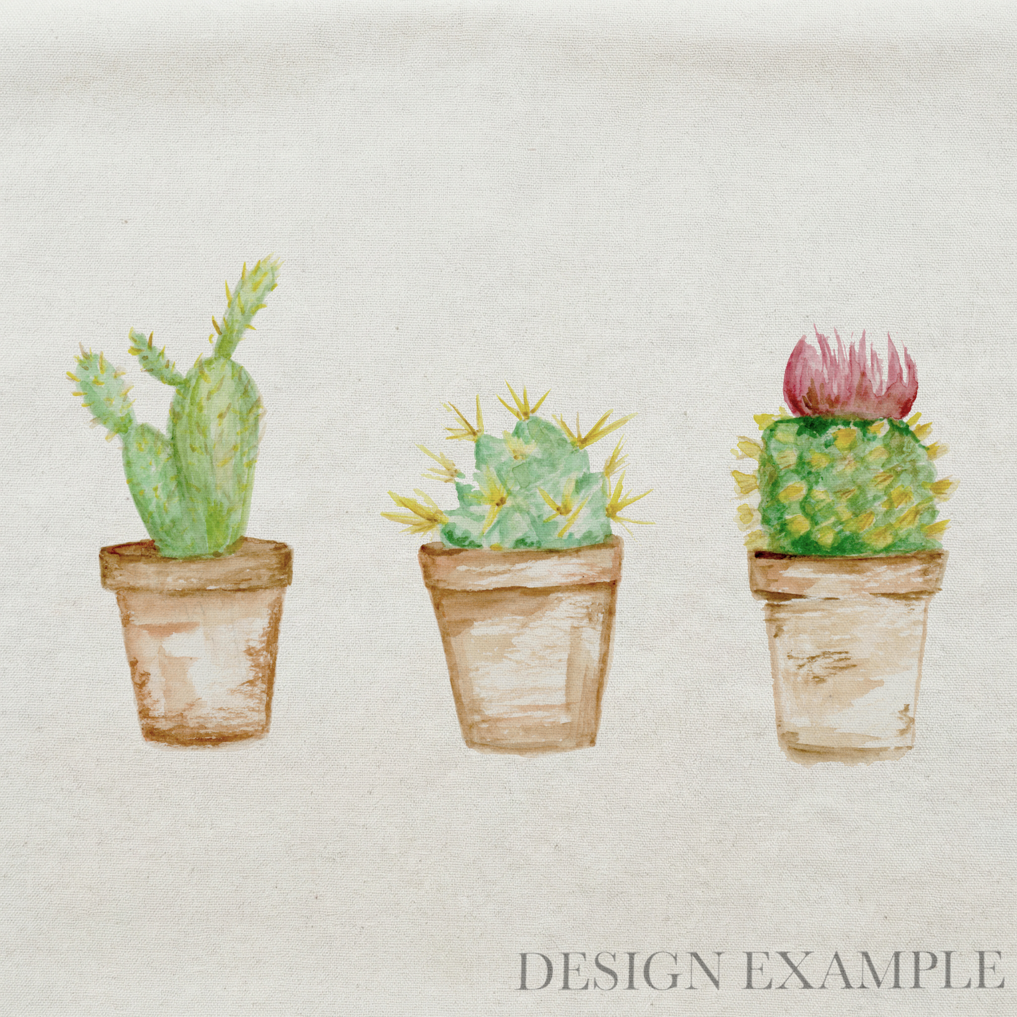 Tea Towel - Cactus Watercolor