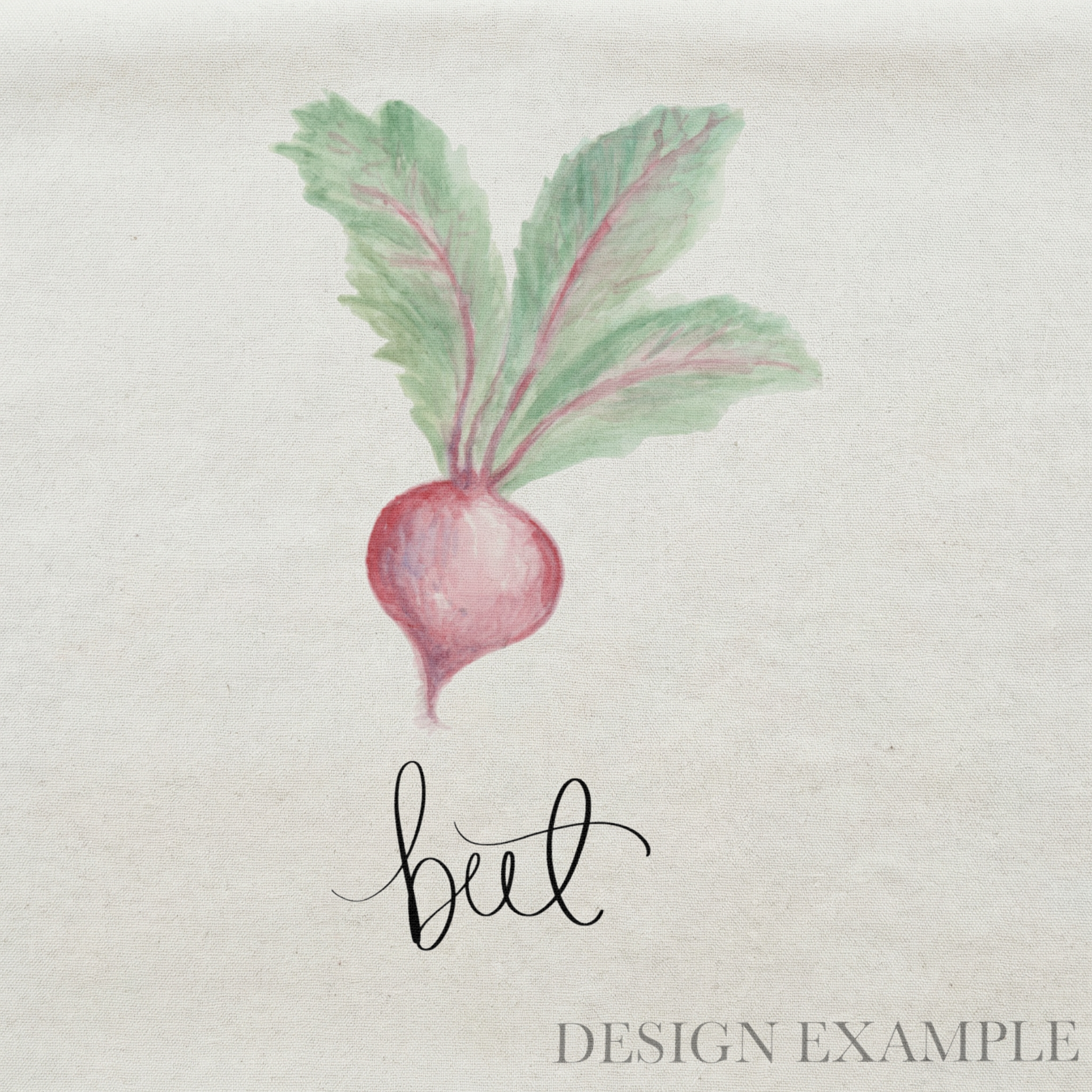 Tea Towel - Beet Watercolor