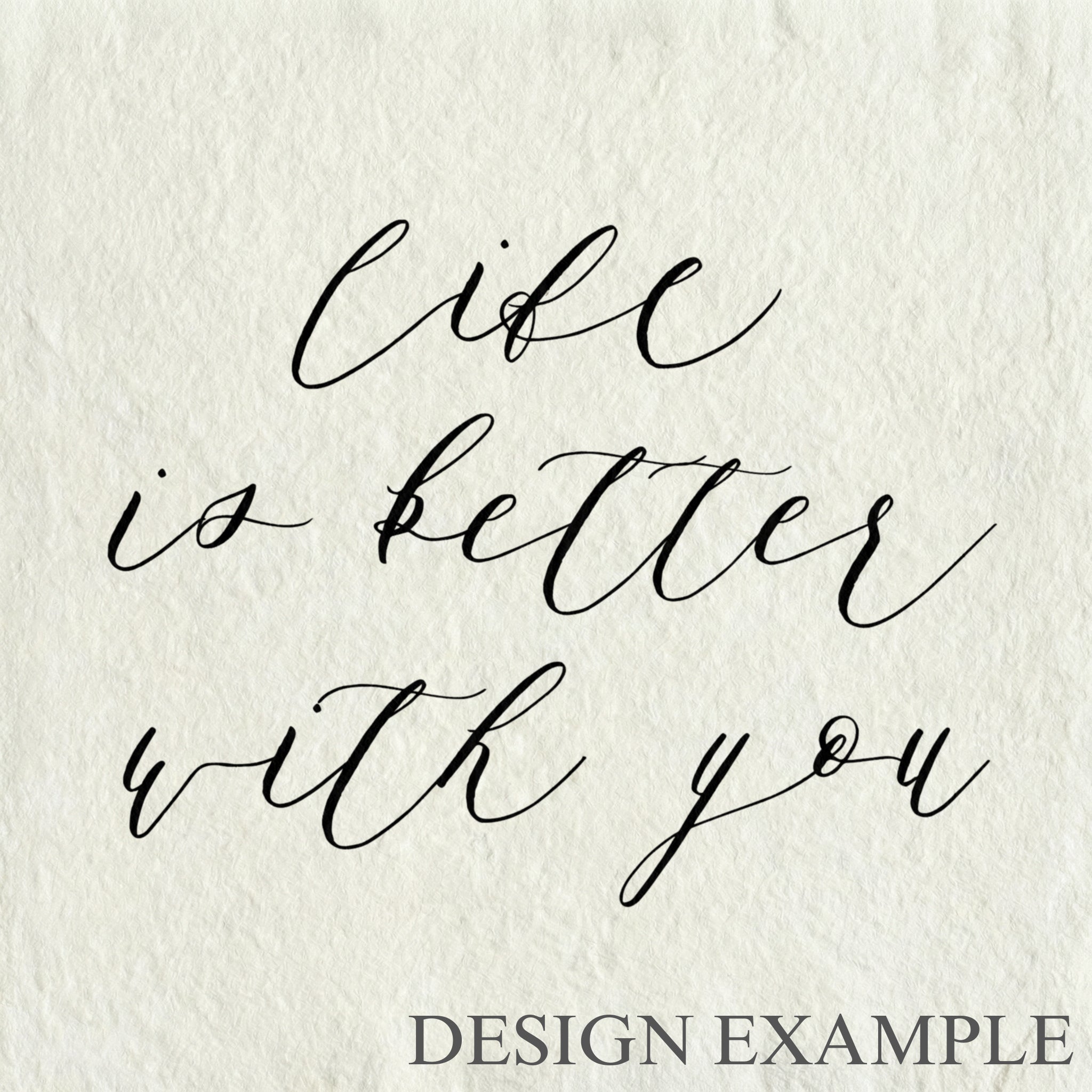 Glass Table Frames & Cards - Life is Better With You
