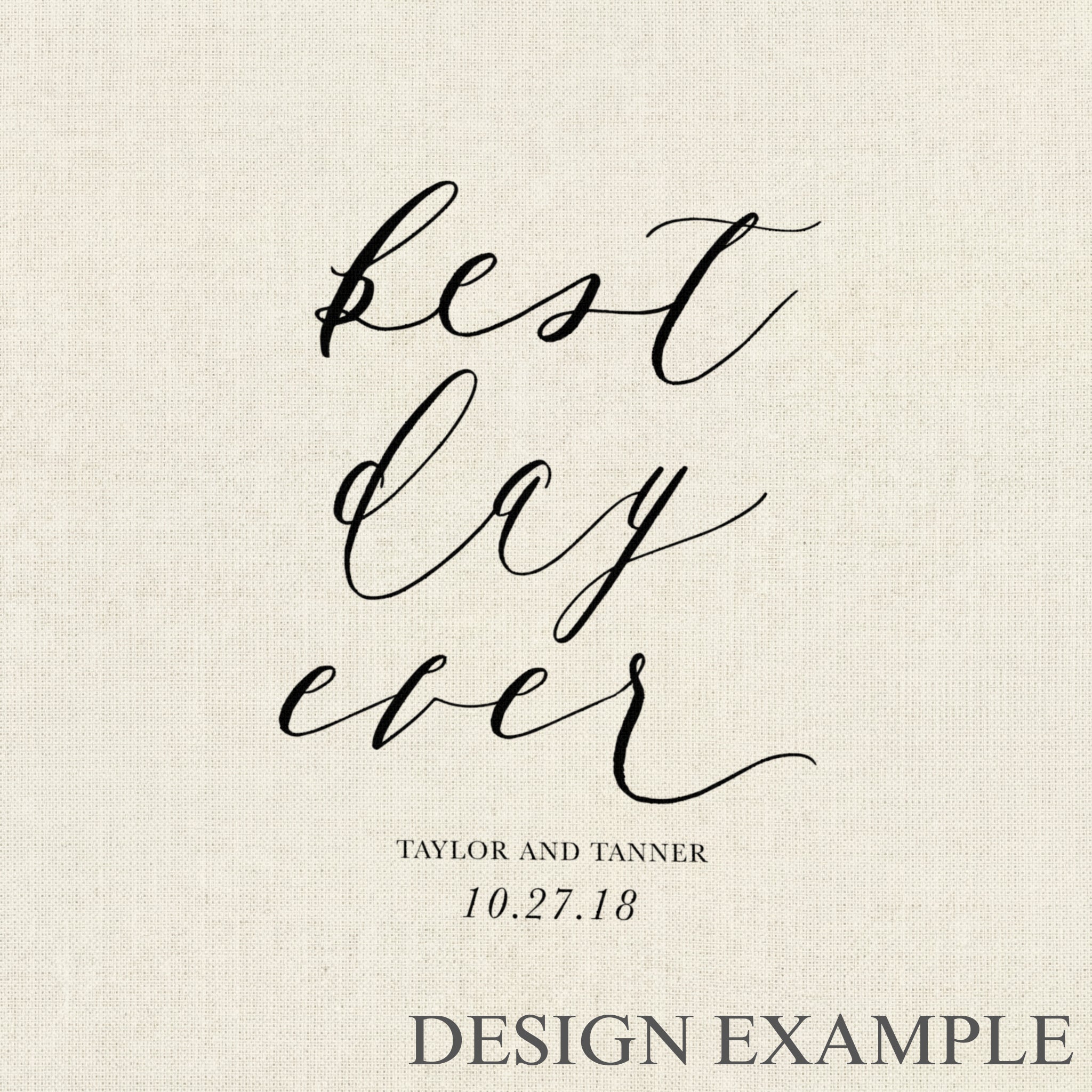 Personalized Napkins - Personalized Best Day Ever with