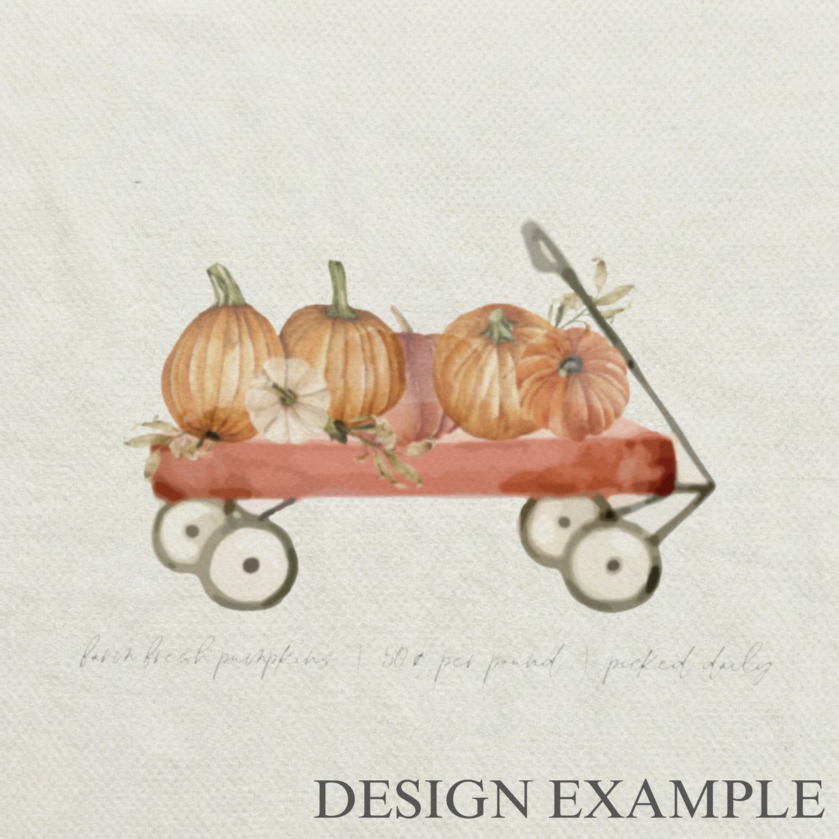 Throw Blankets - Pumpkin Wagon Watercolor