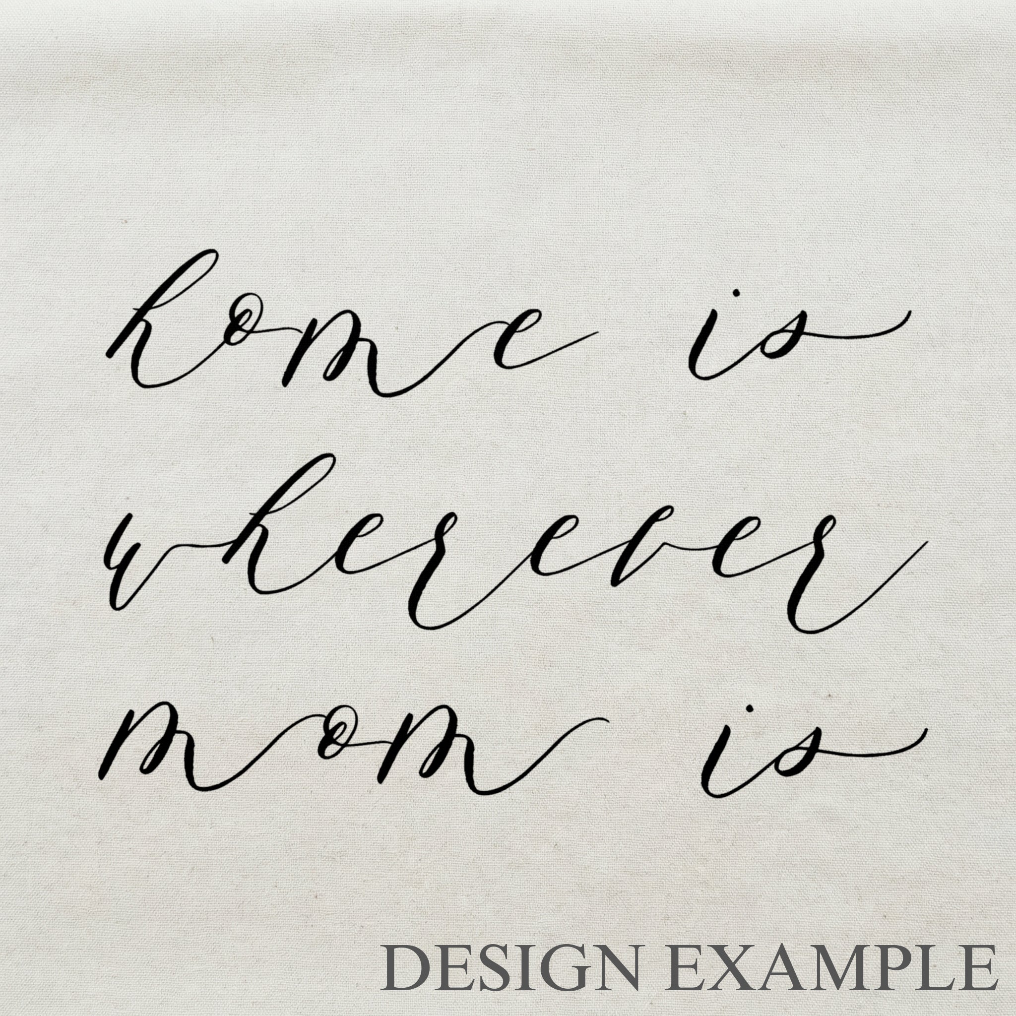Throw Pillows - Home is Wherever Mom Is