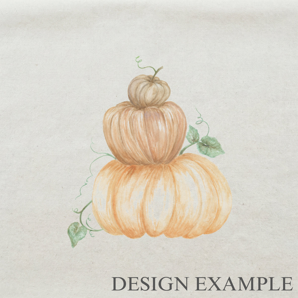 Throw Pillows - Pumpkin Stack Watercolor