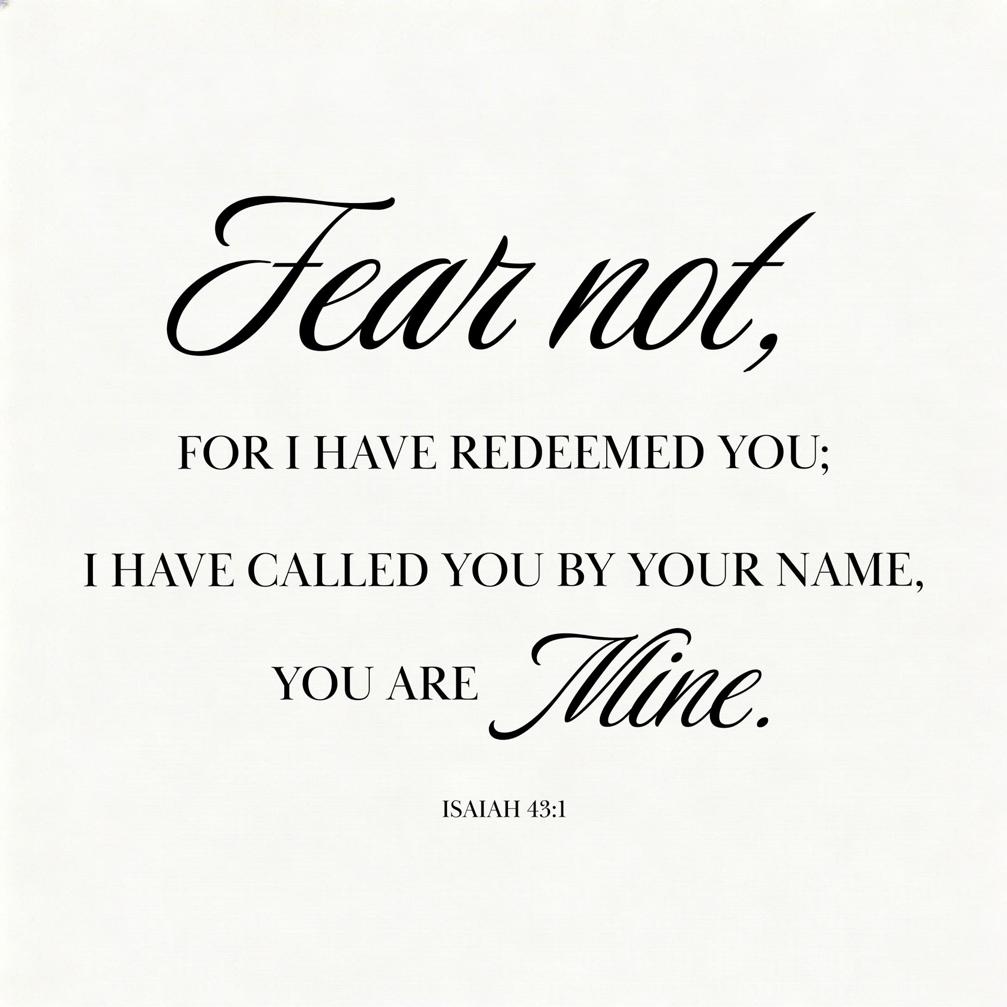 Wooden Frames - Isaiah 43 1