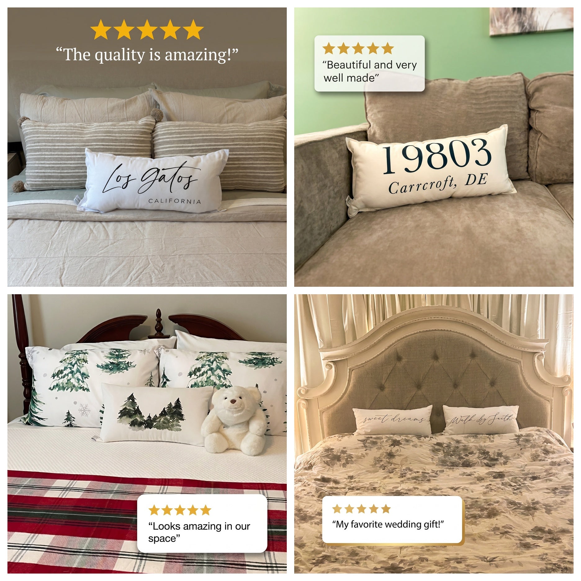 Lumbar Pillows - Mr. & Mrs.