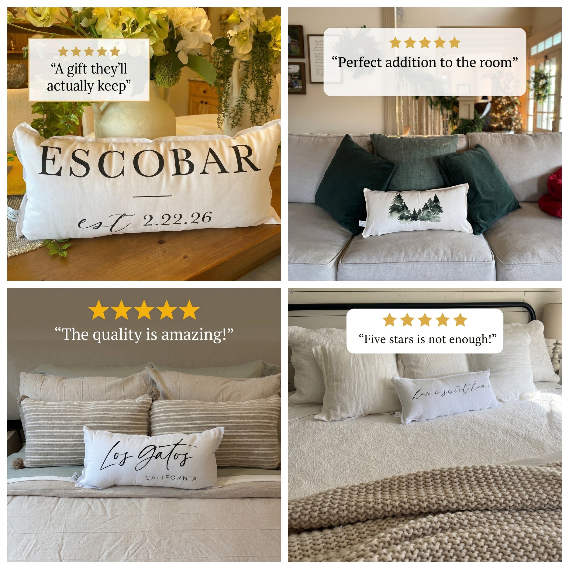Lumbar Pillows - Be Our Guest