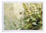 Bees Buzzing Wood Framed Print