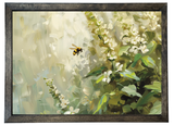 Bees Buzzing Wood Framed Print