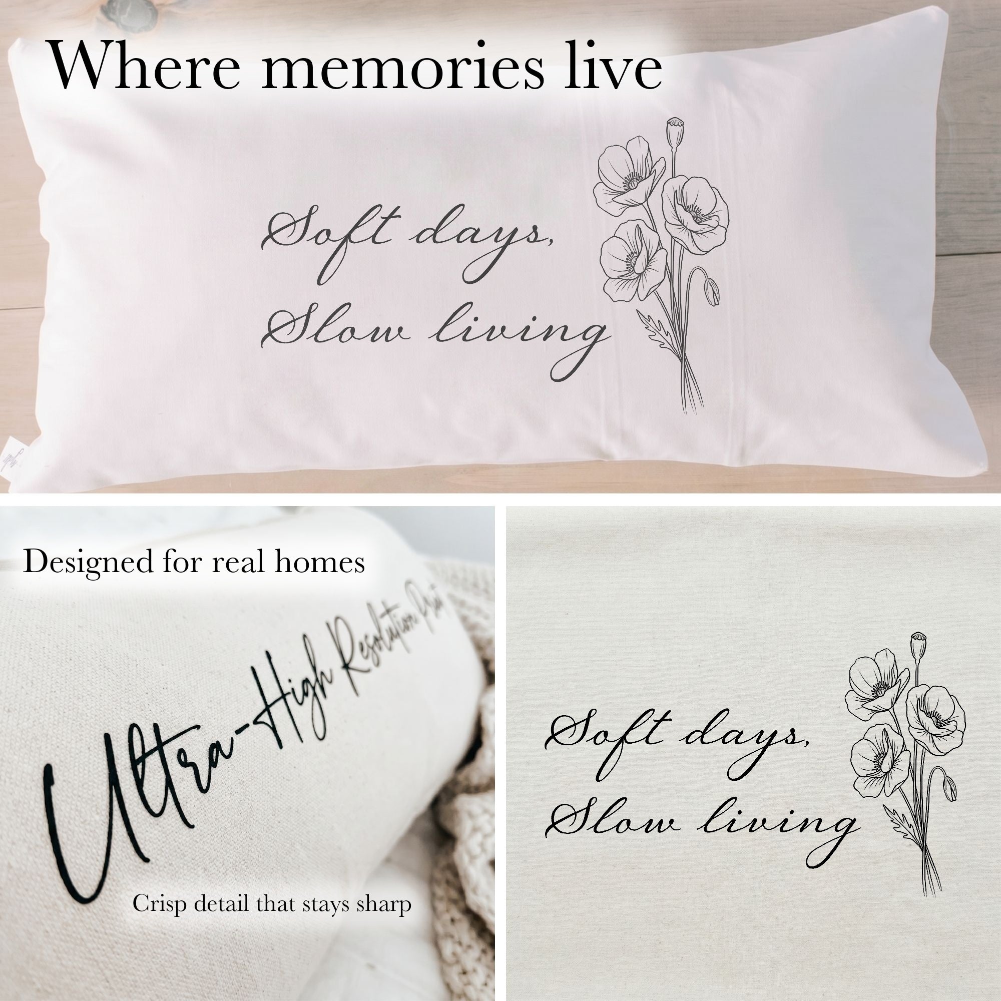 Lumbar Pillows - Soft days slow living