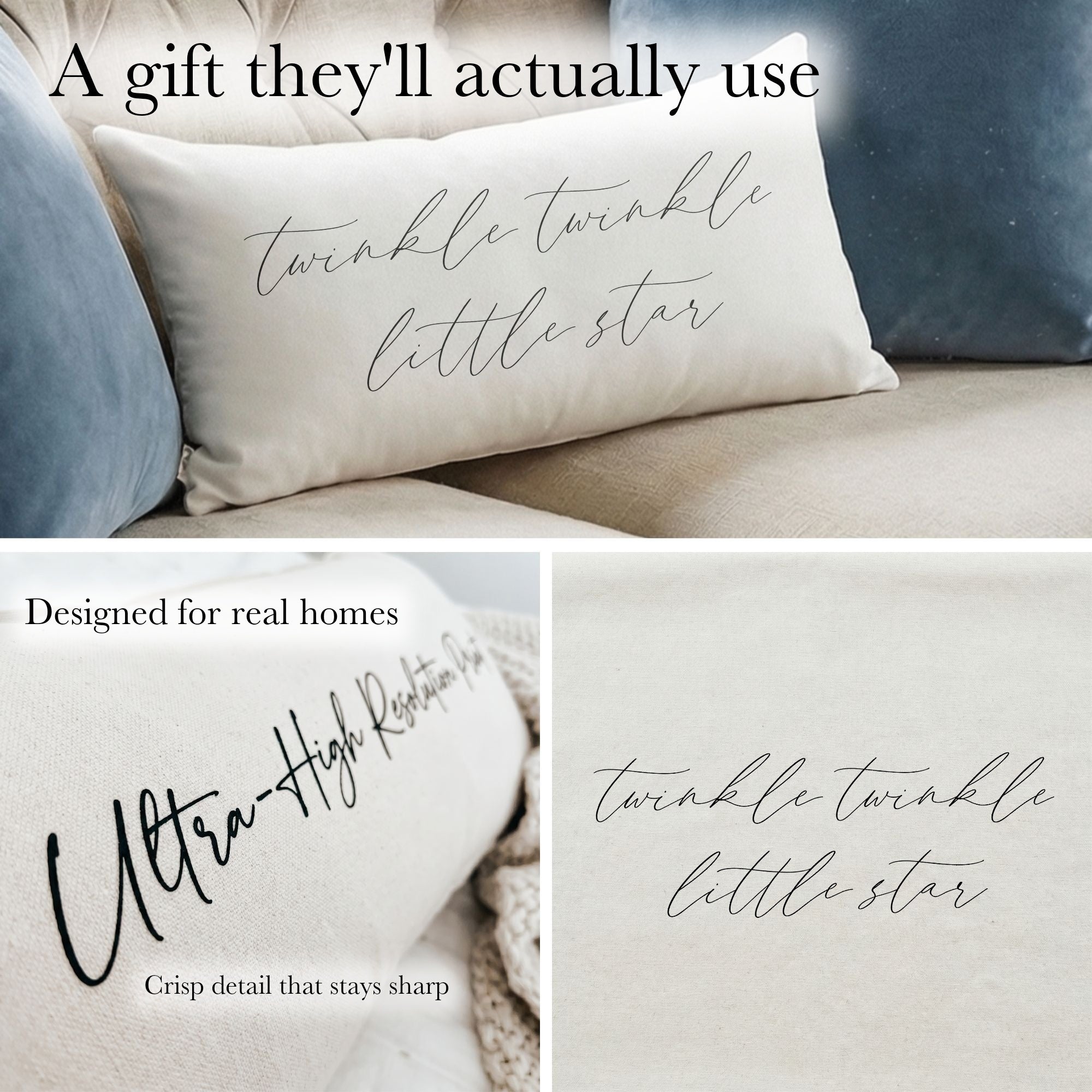 Lumbar Pillows - Twinkle Twinkle Little Star
