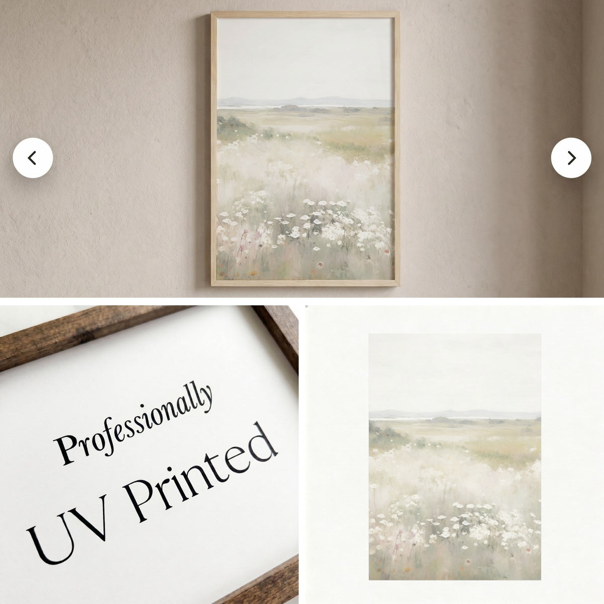 Wooden Frames - Bright Wildflowers Vertical