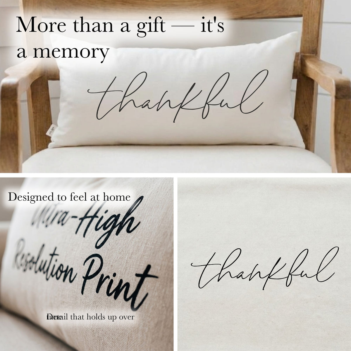 Lumbar Pillows - Thankful