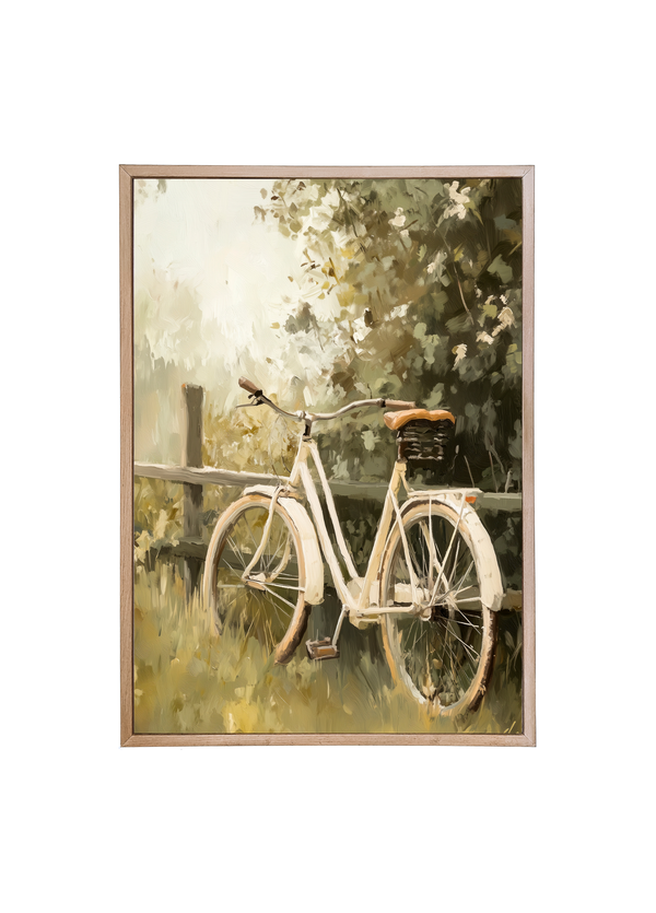 Spring Bike Ride Wood Framed Print
