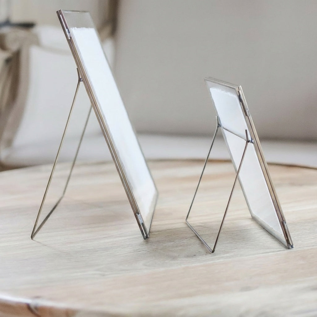 Glass Table Frames & Cards - Spring Cotton Bouquet