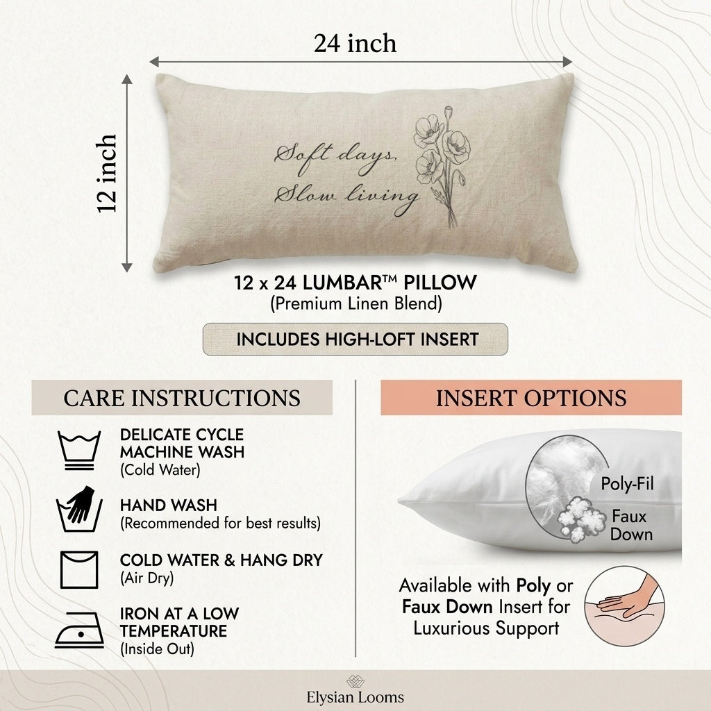 Lumbar Pillows - Soft days slow living