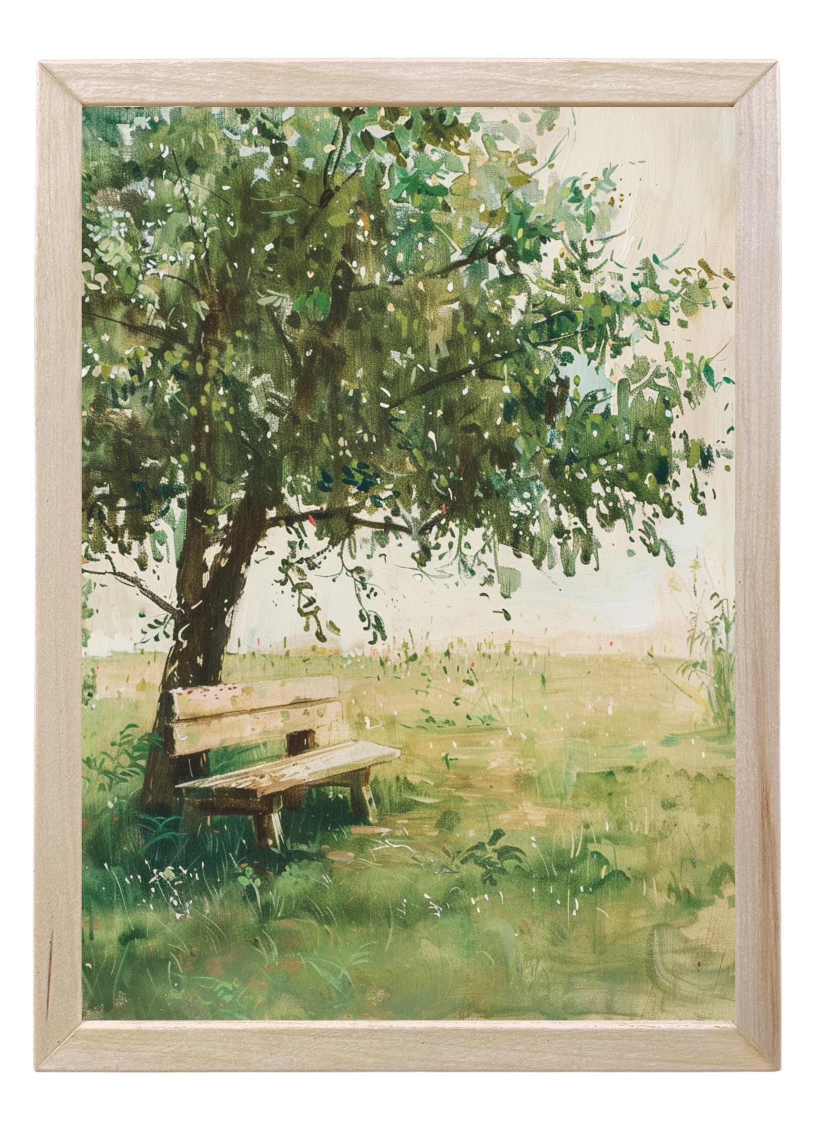 Wooden Frames - Shaded Bench