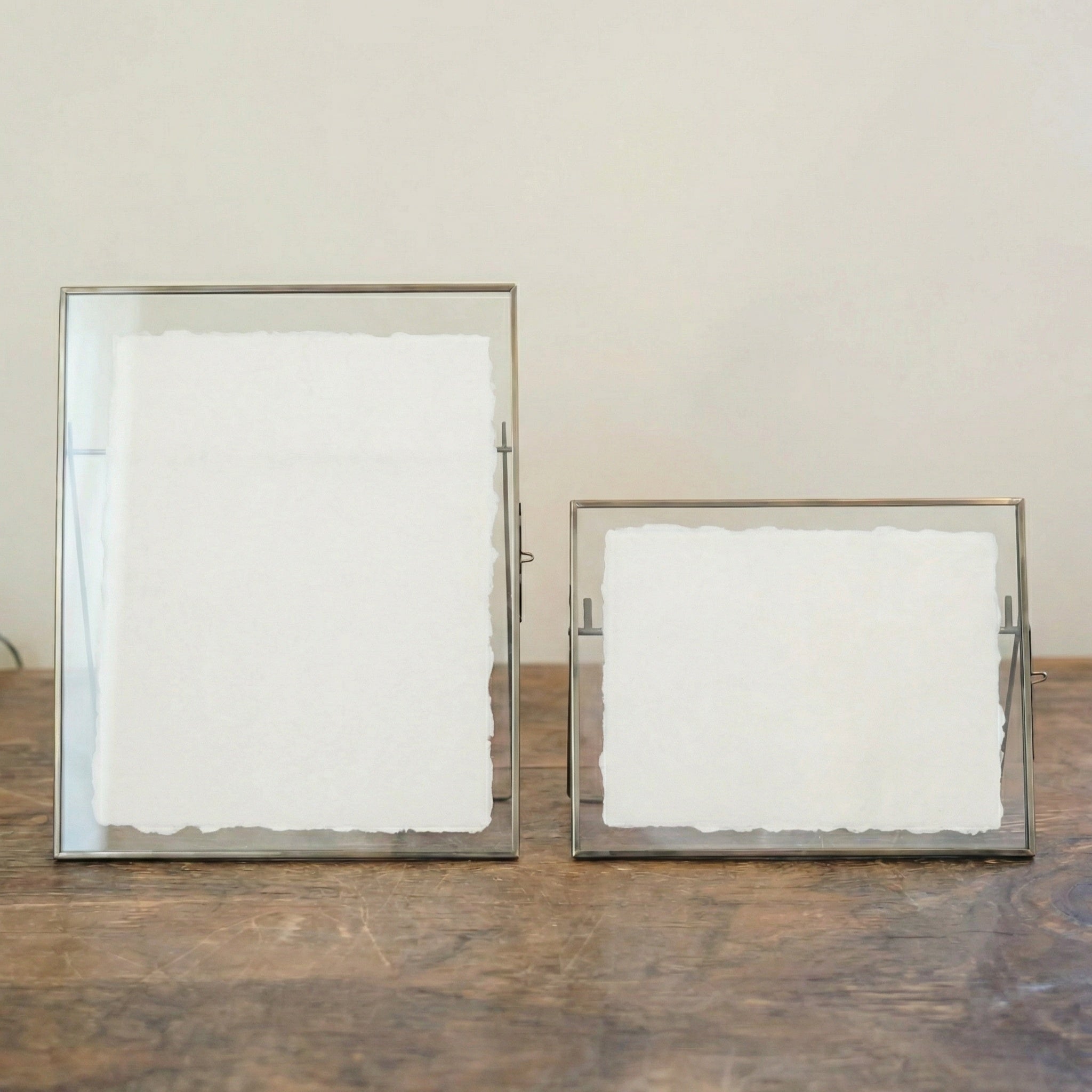 Glass Table Frames & Cards - Spring Cotton Bouquet