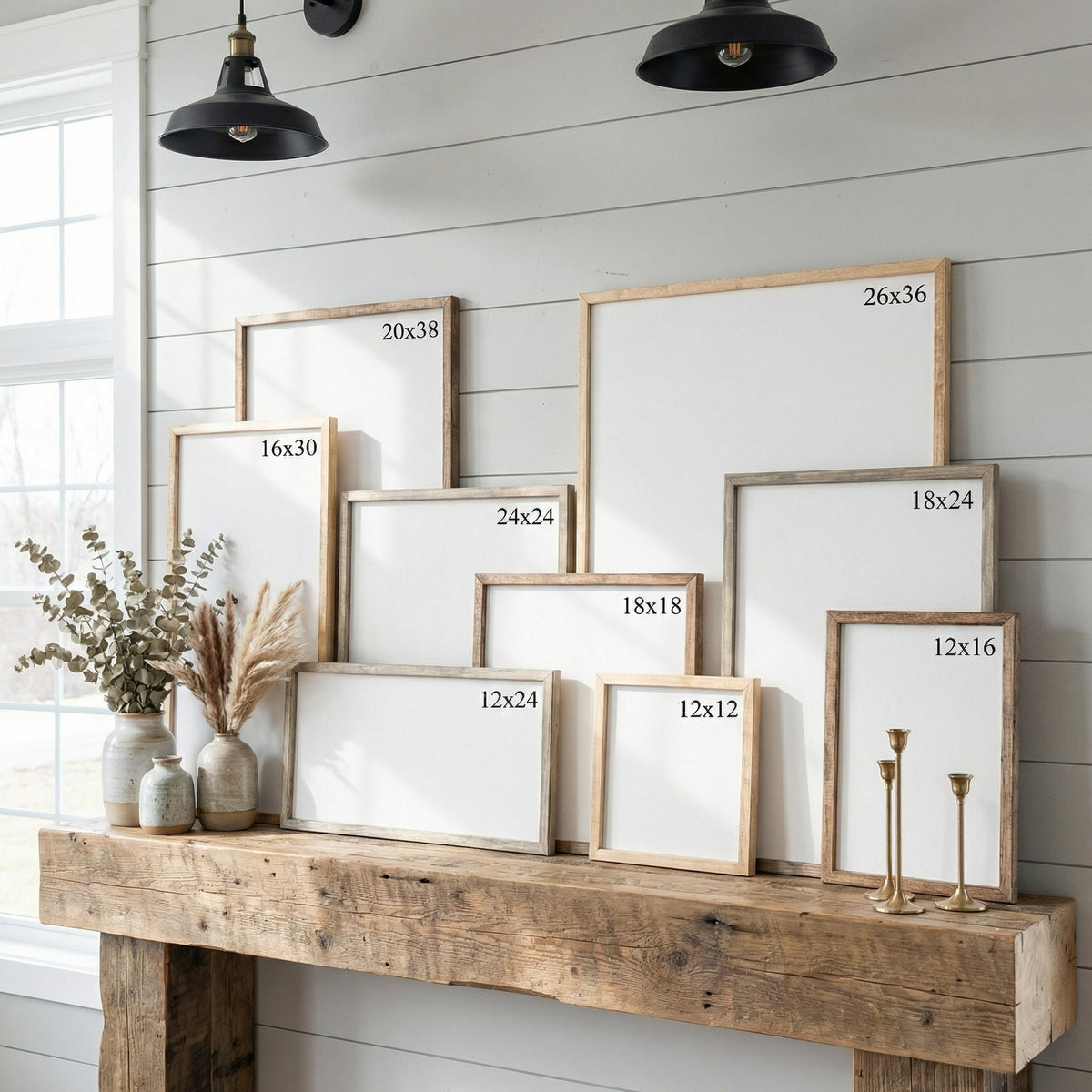 Wooden Frames - Bright Wildflowers Vertical