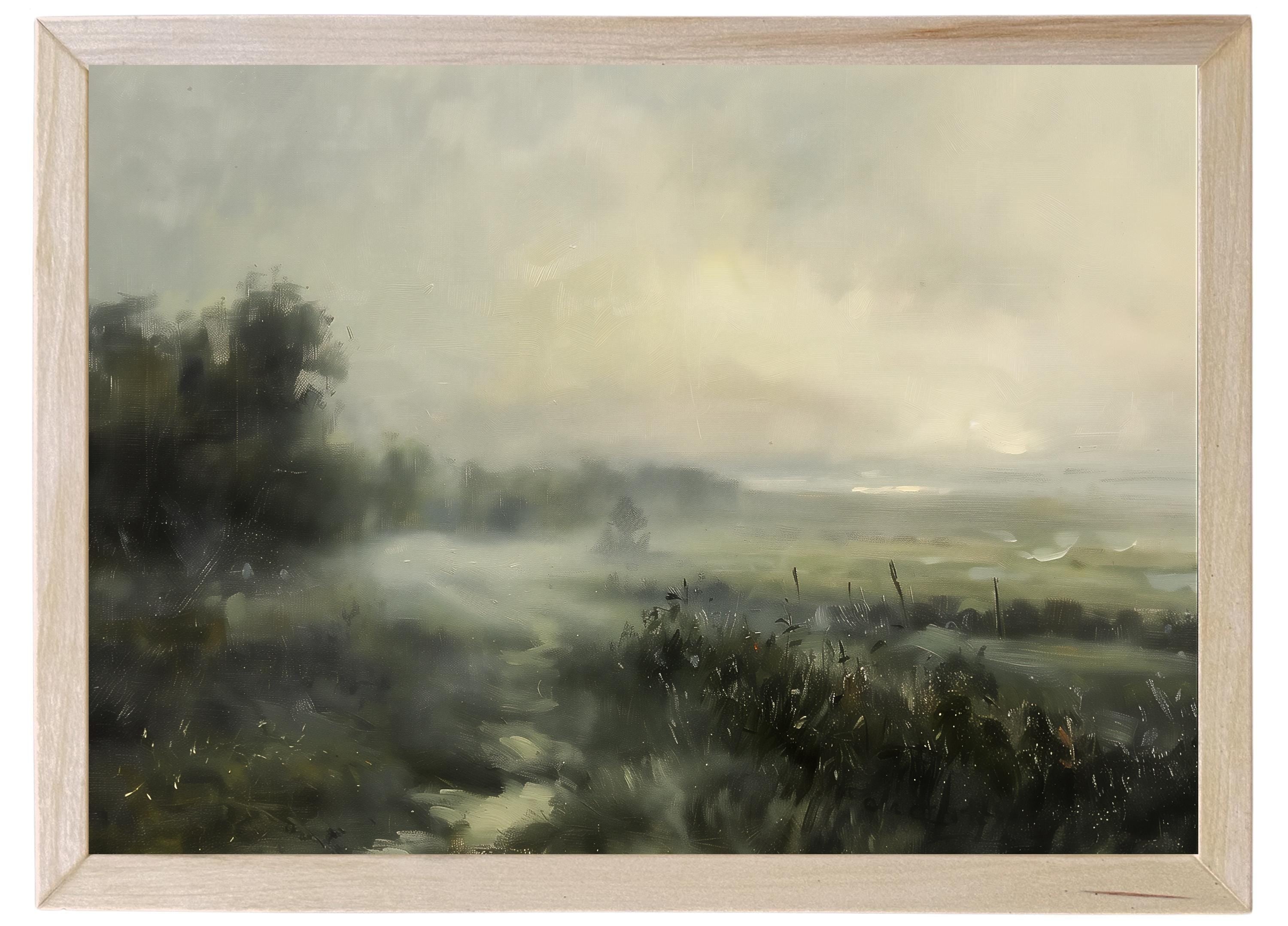 Wooden Frames - Cool Toned Haze