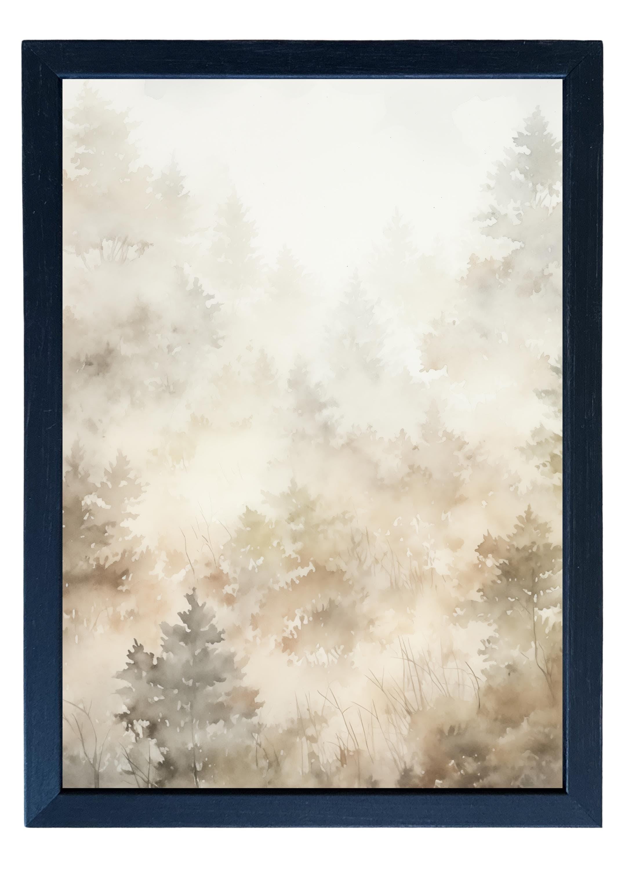 Wooden Frames - Neutral Tree Pattern