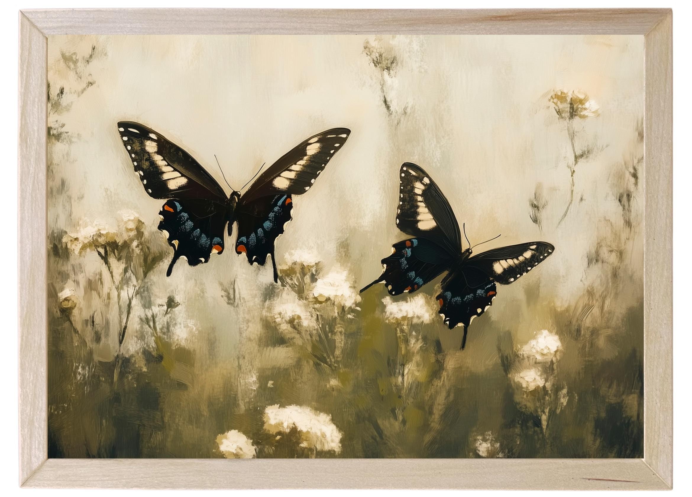 Wooden Frames - Butterfly Pair