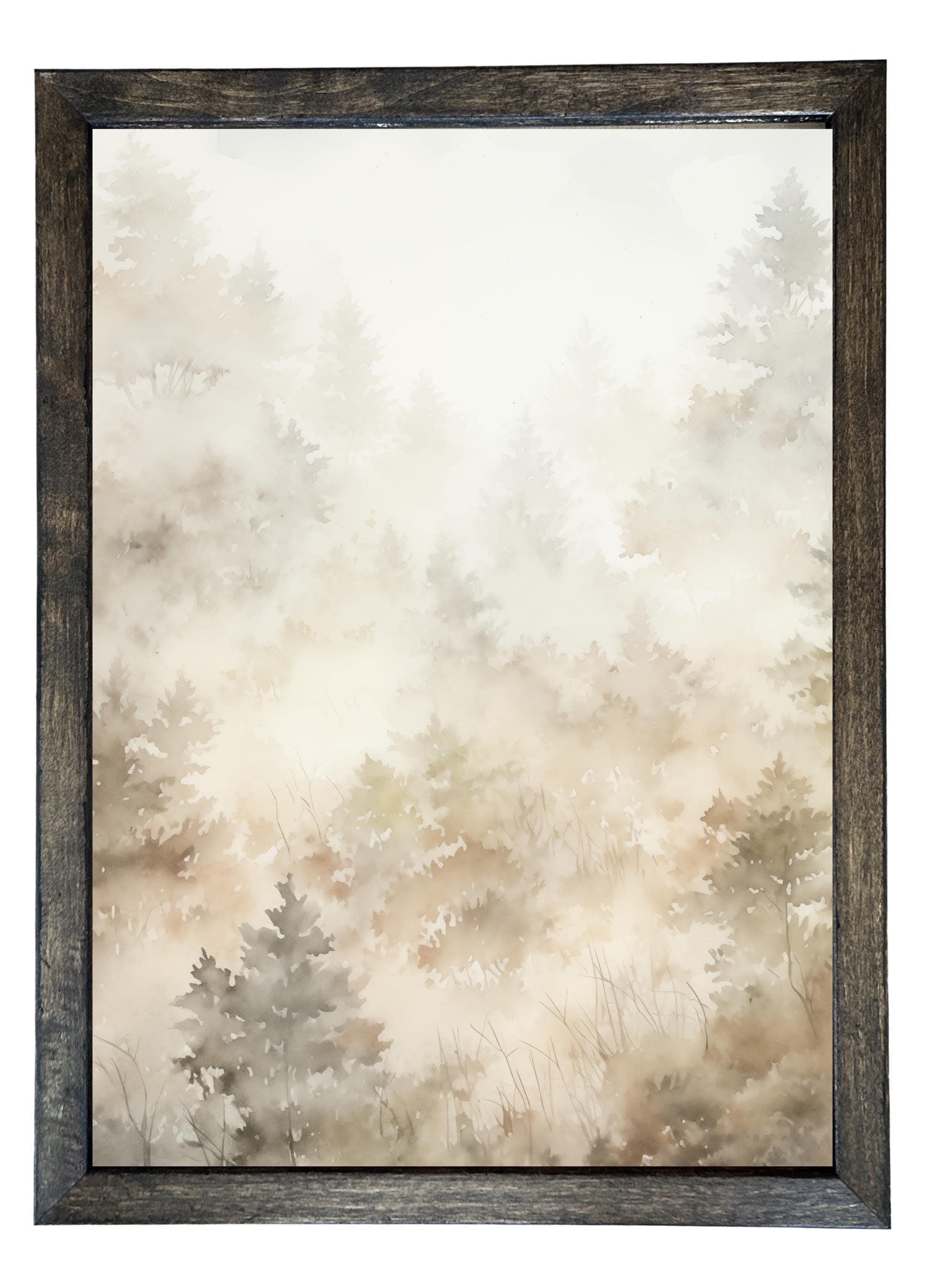 Wooden Frames - Neutral Tree Pattern