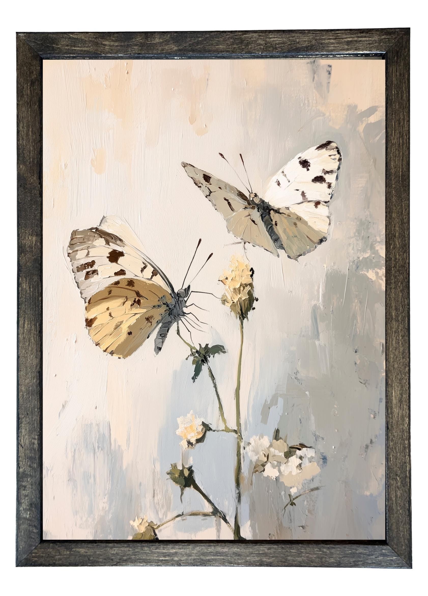 Wooden Frames - Butterfly Stem
