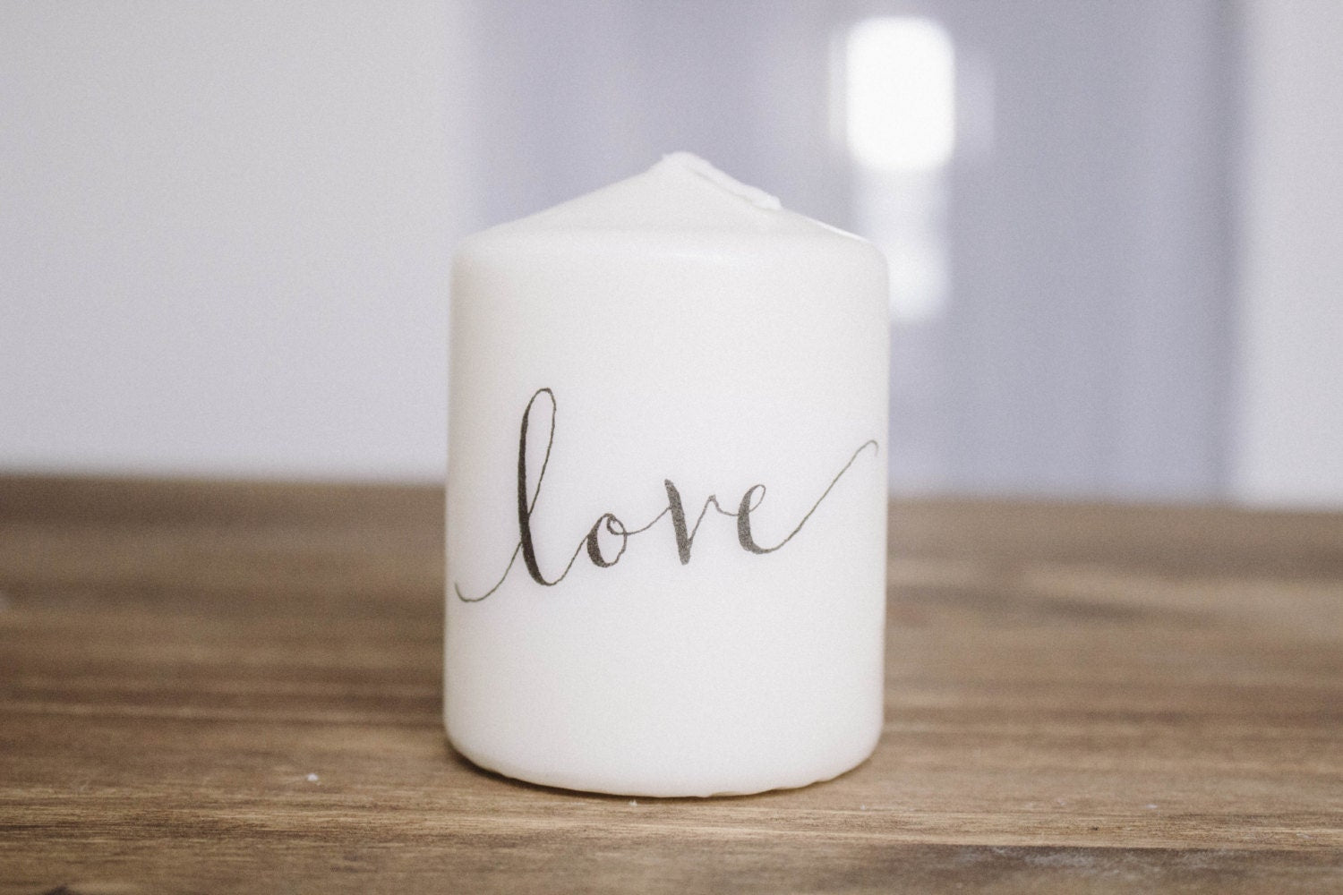 Love Pillar Candle, Wedding Favor, Personalized Wedding Gift, Family Gift, Housewarming gift, Couple gift, Valentines Day