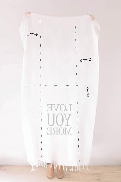 Personalized Initials & Date Throw Blanket - Organic Cotton