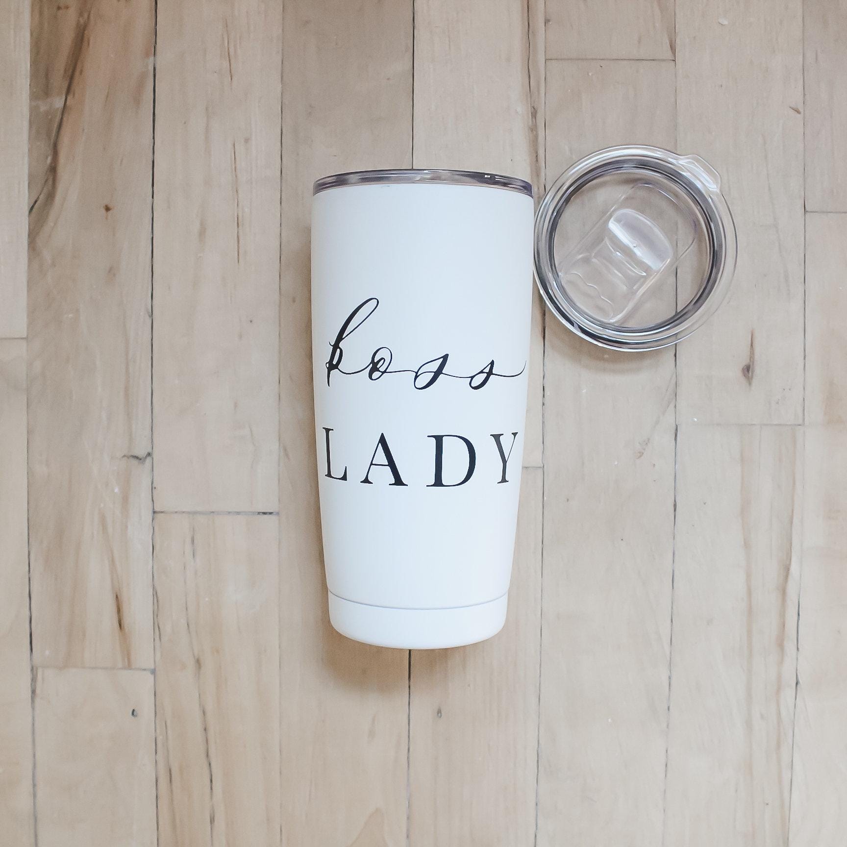 Travel Mug - Boss Lady, coffee, mug, coffee lover, tumbler, drinkware, everyday