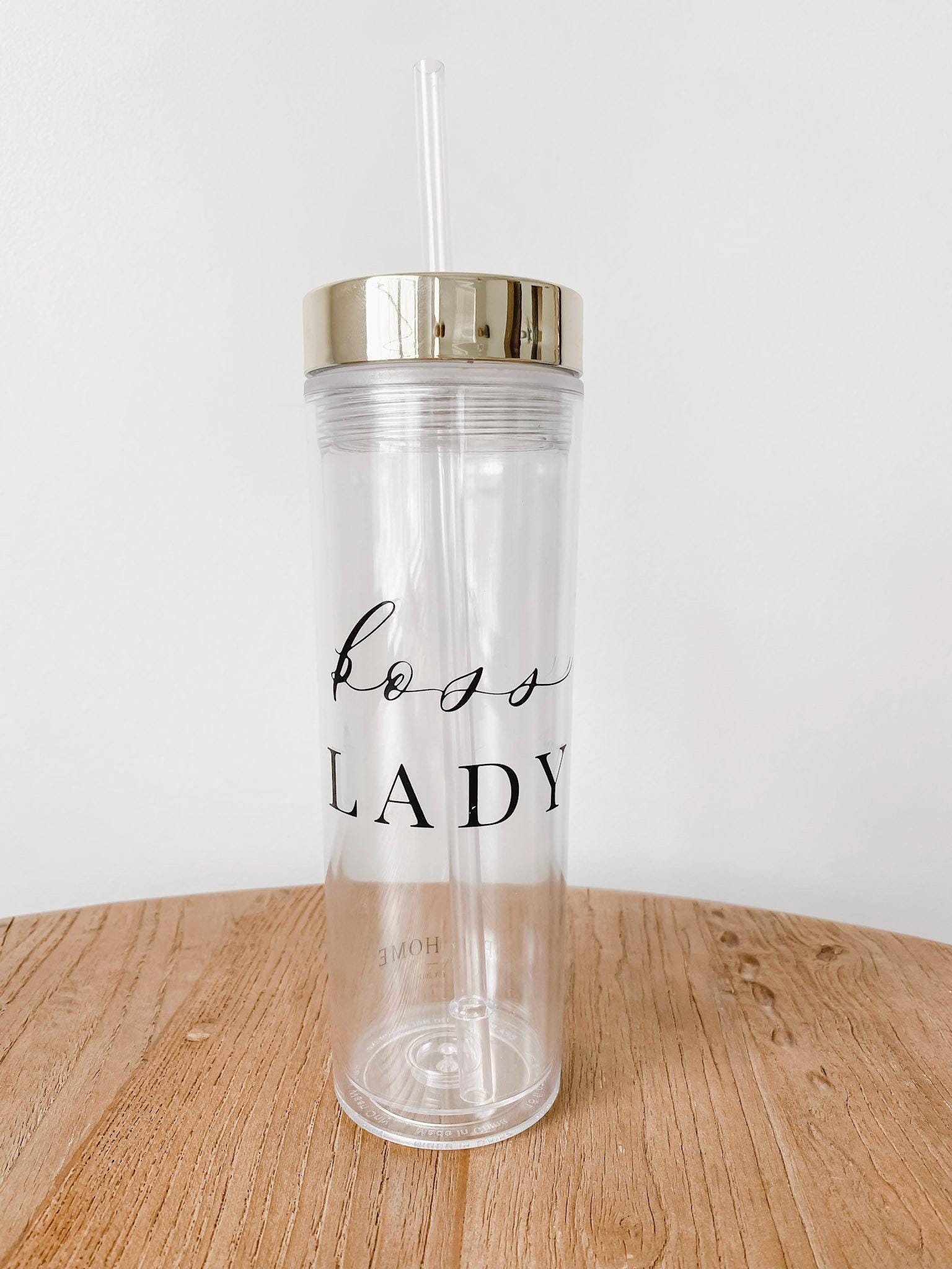 Clear Tumbler - Boss Lady