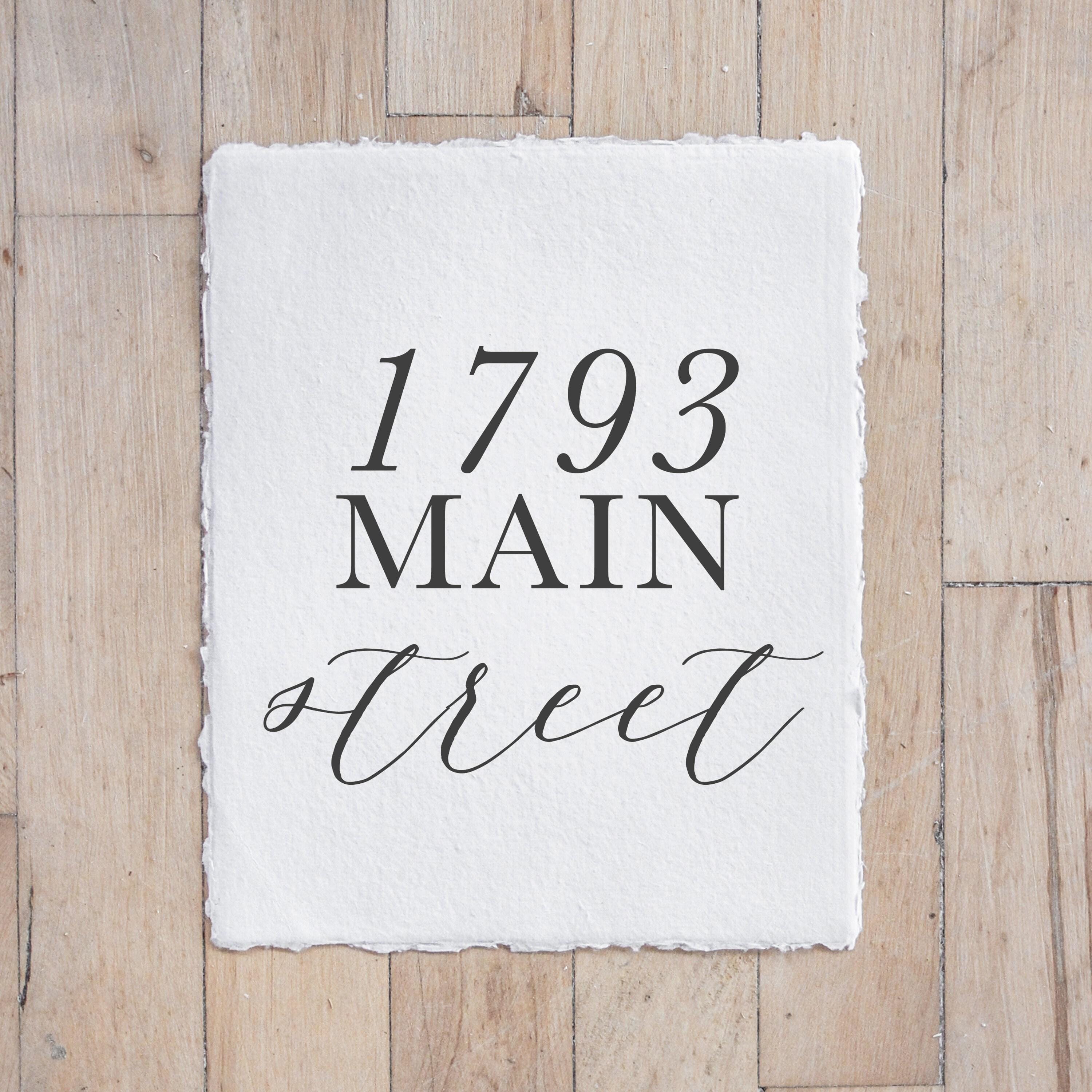 Calligraphy Print - Personalized Home Address