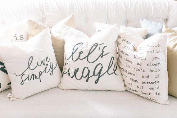 Bulk Listing- 16" Pillow Covers, wedding favor, welcome gift, office gift, special event, workshop gift, client gift, wedding decor
