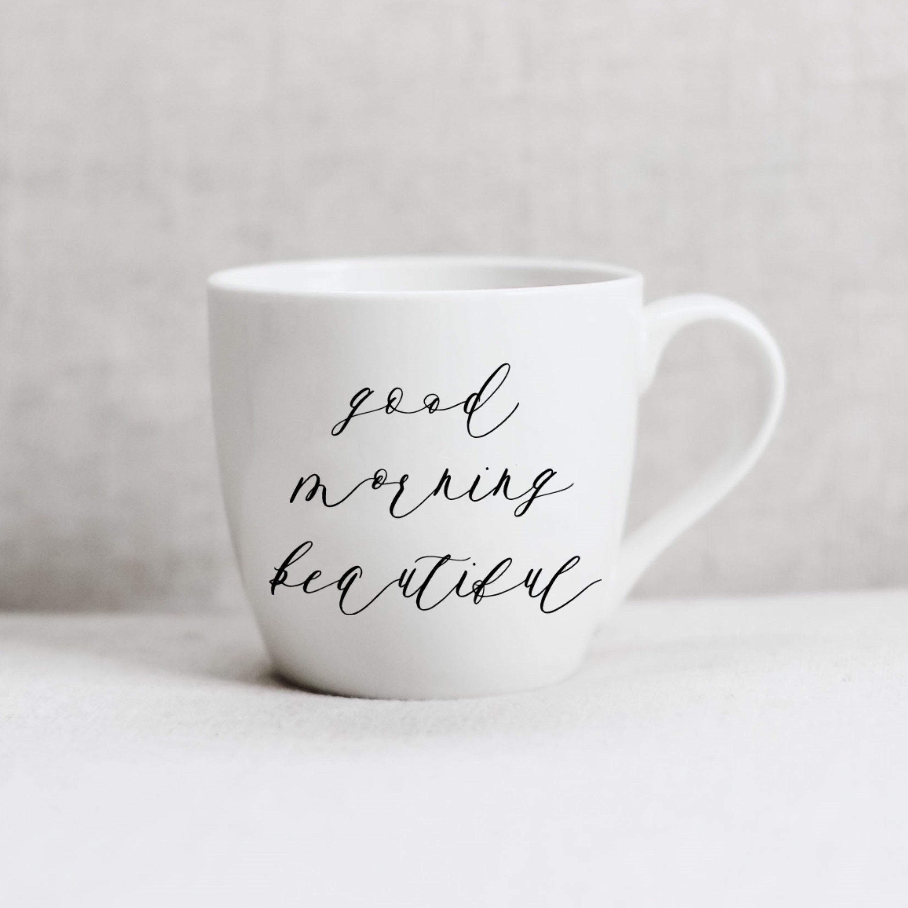 Ceramic Mug -  Good Morning Beautiful - couple, wedding gift, newlywed, engagement, wedding shower, anniversary