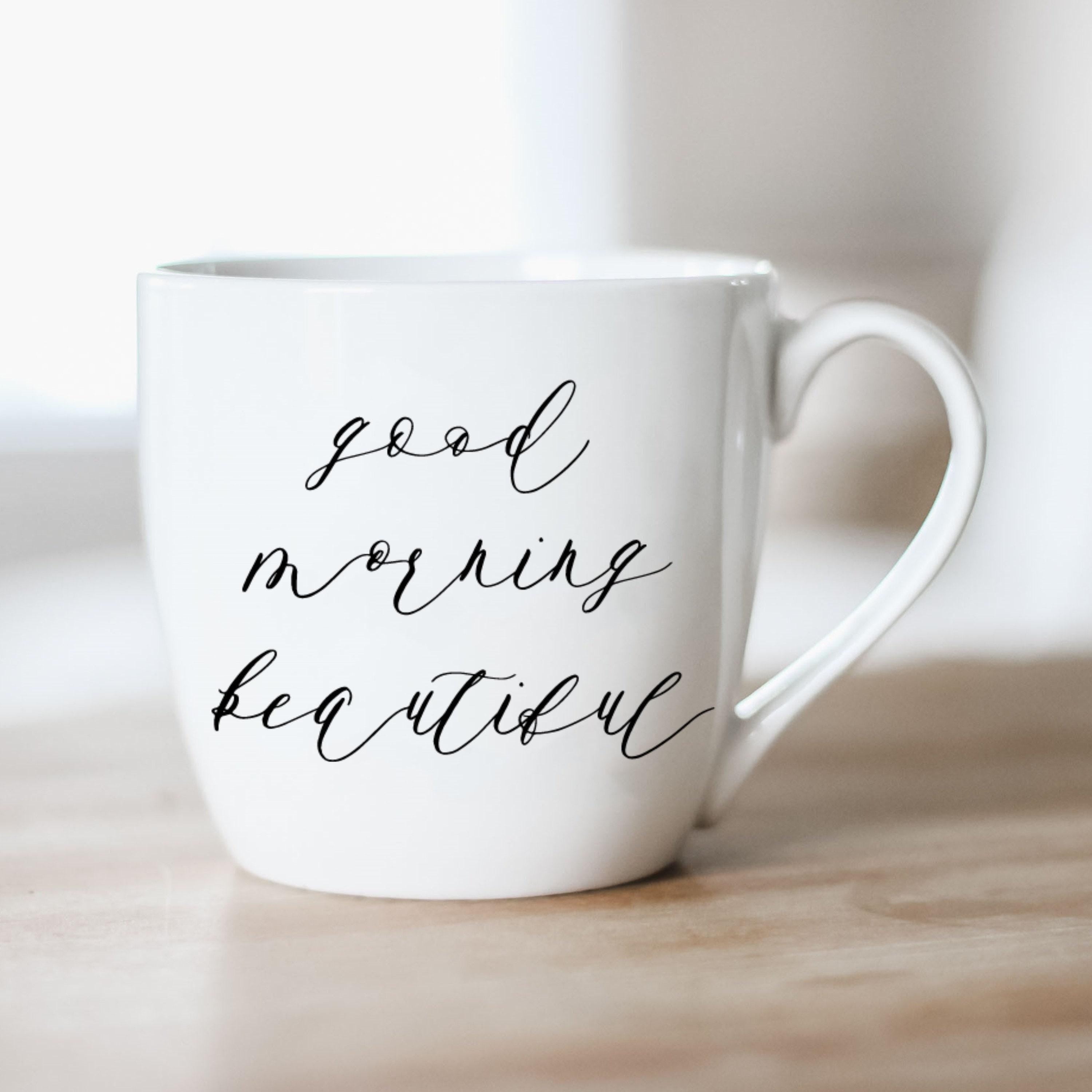 Ceramic Mug -  Good Morning Beautiful - couple, wedding gift, newlywed, engagement, wedding shower, anniversary