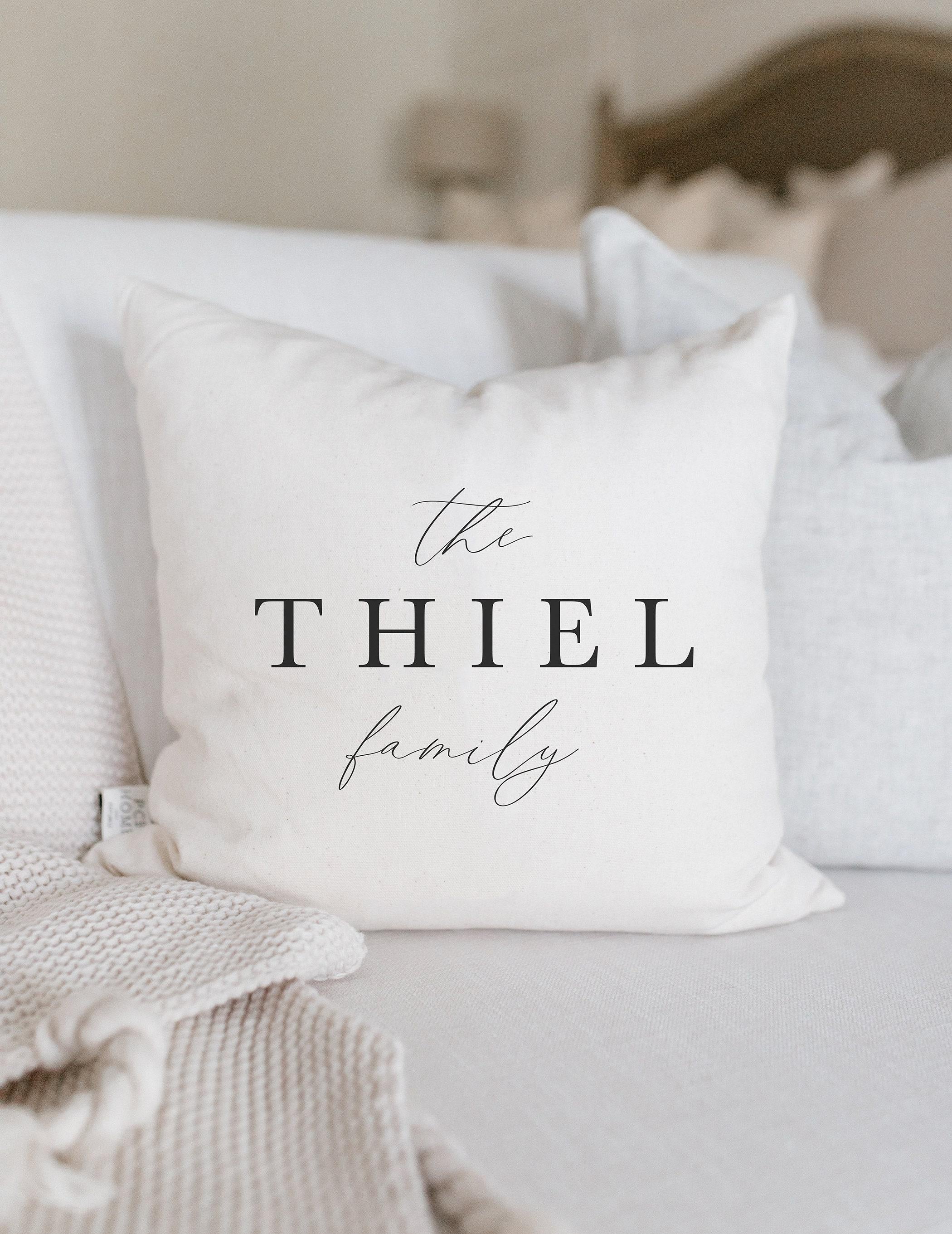 Personalized Throw Pillows - Personalized Family Name