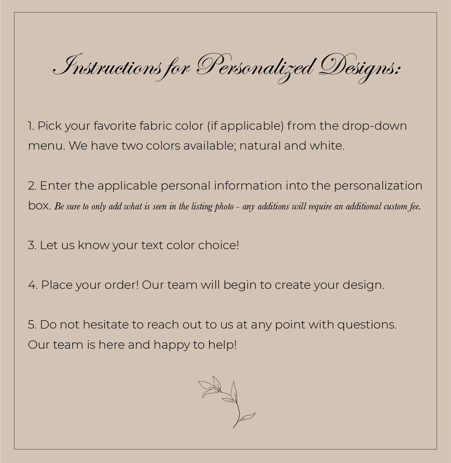 Napkin - Personalized last Name With Line