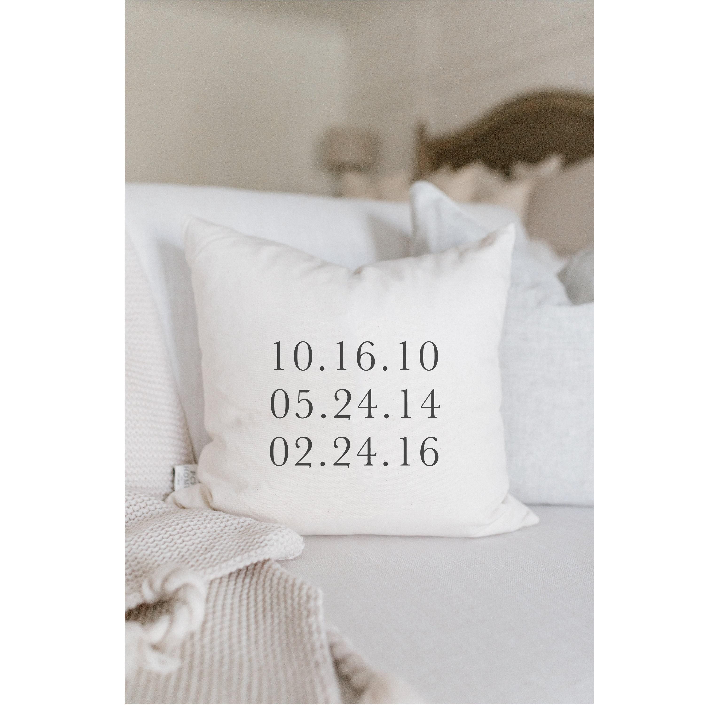 Personalized Throw Pillows - Personalized Special Dates