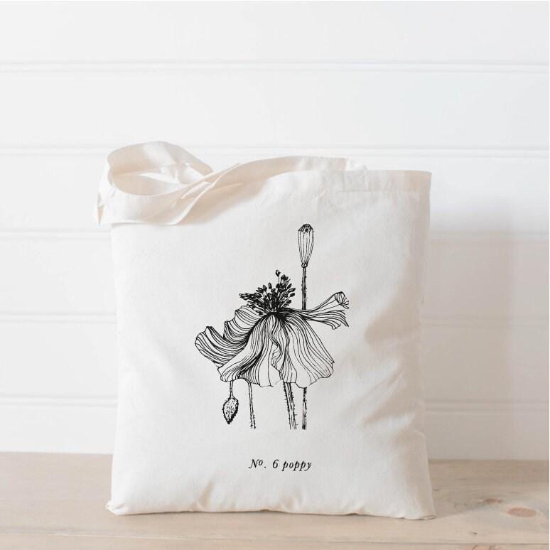 LMB x PCB - Botanical Flowers Tote Bag, present, housewarming gift, tote, bag, womens gift, Liz Marie Blog, LMB, everyday, flowers