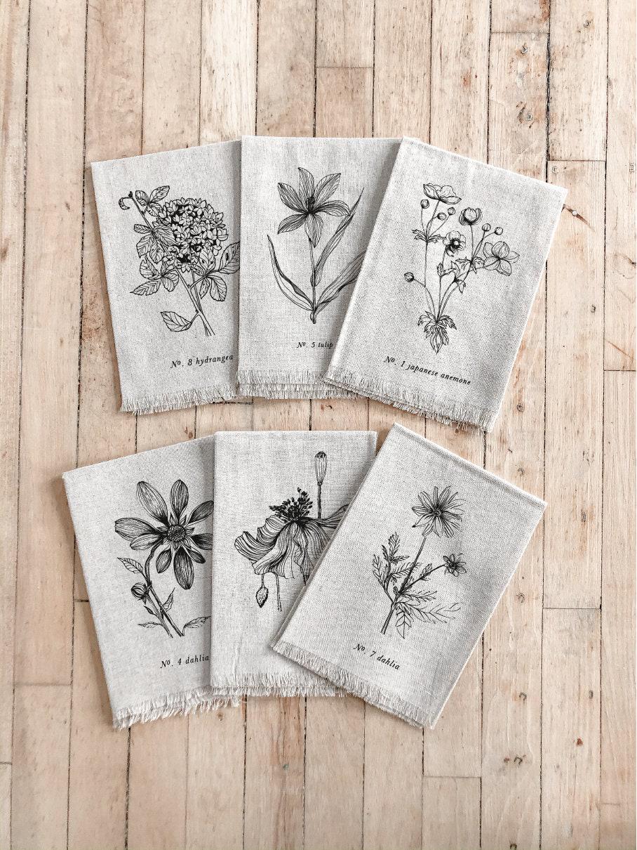 Napkin - Botanicals, home decor, housewarming gift, tableware, table, home decor, dinner party