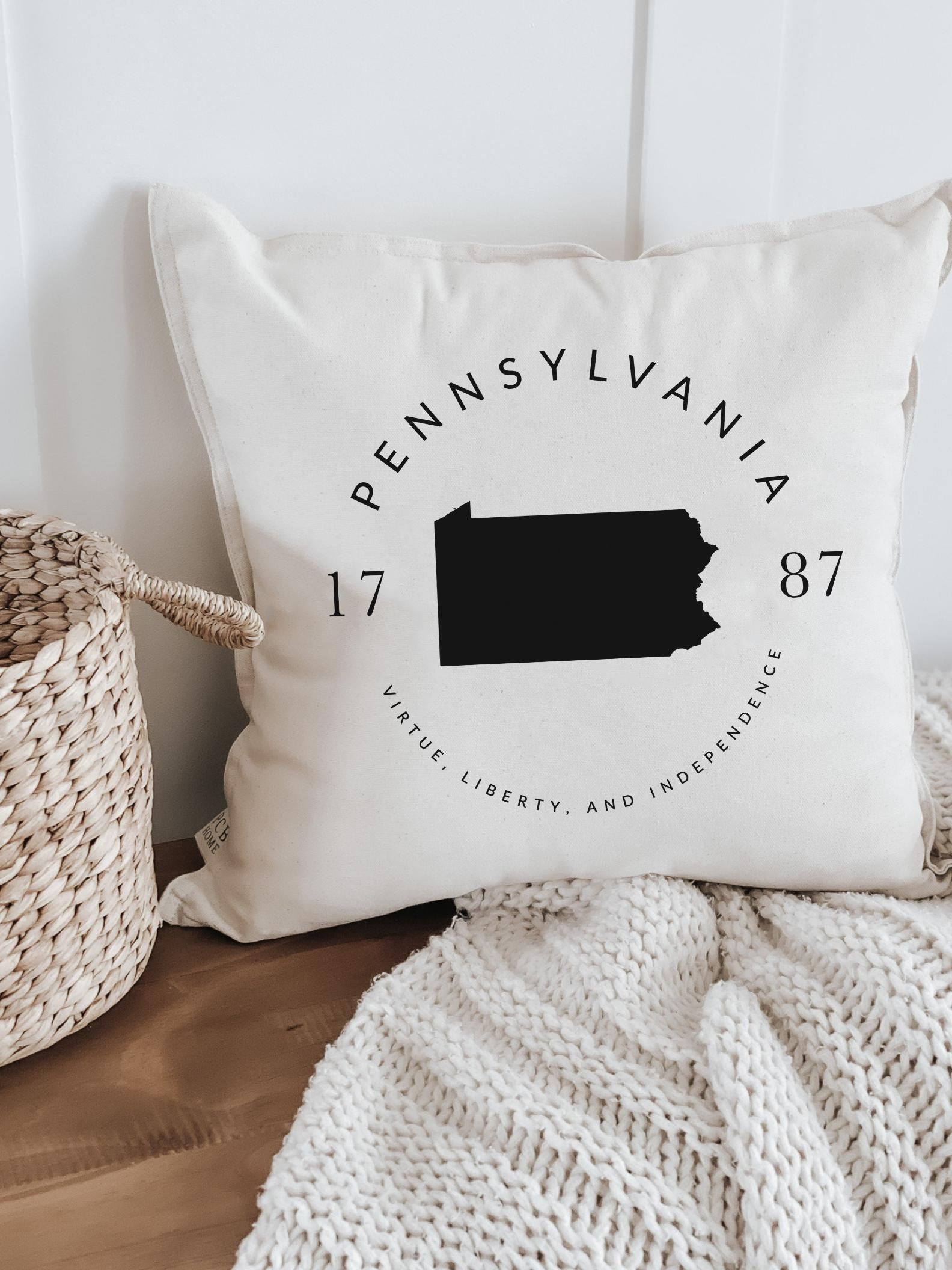 Personalized Throw Pillows - Personalized State Slogan